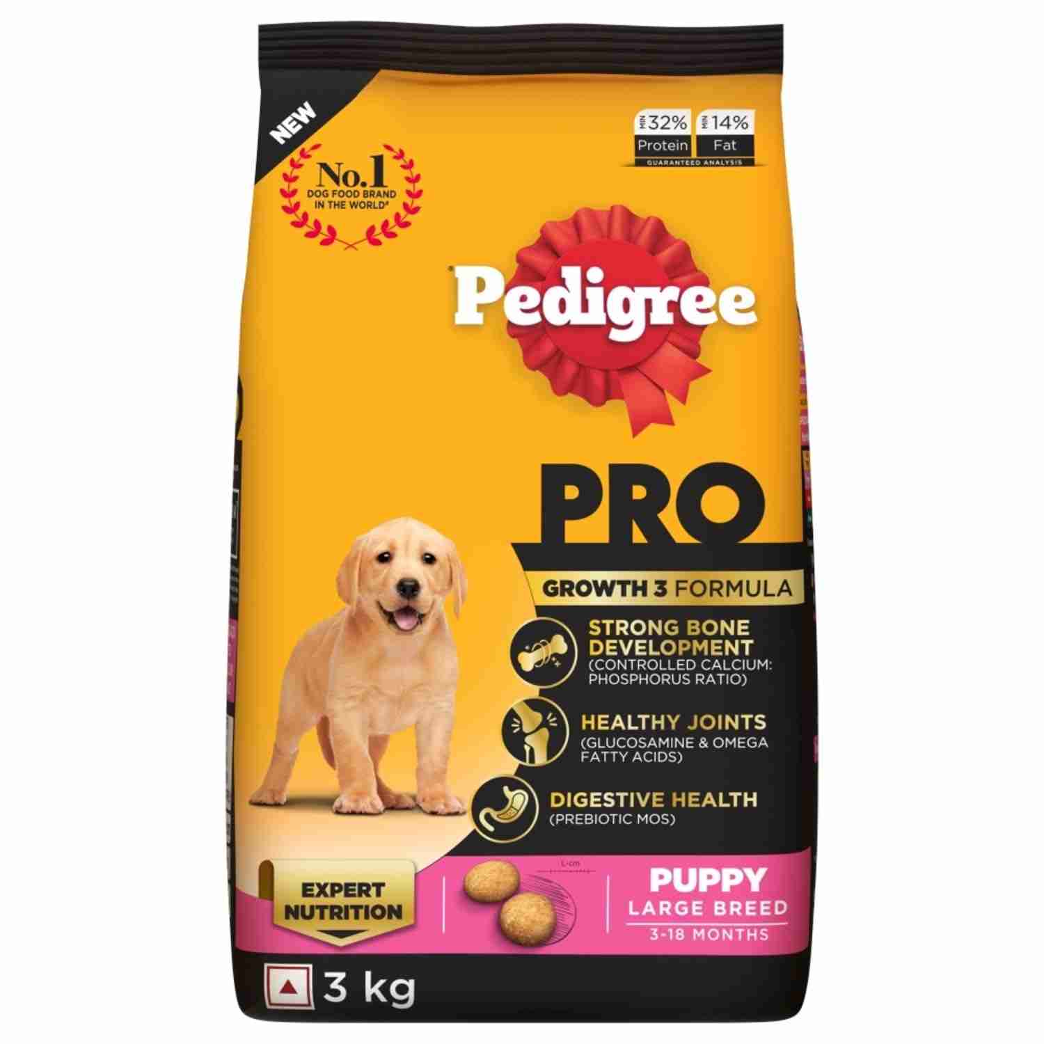 Pedigree Pro Puppy Large Breed 3 kg  – (Best Before Sep’26)