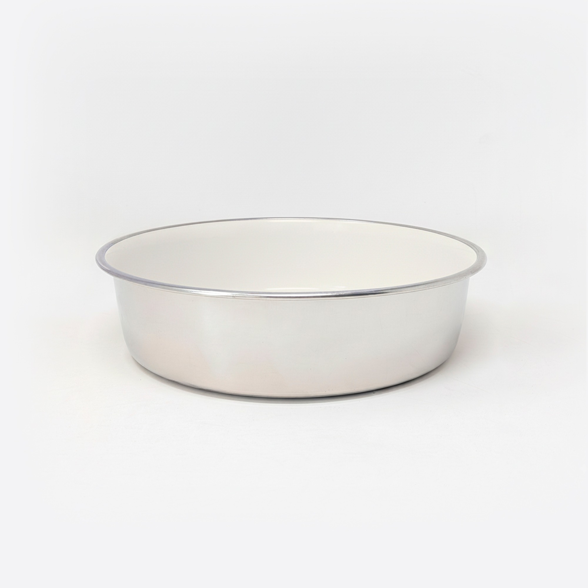 Ezra Anti Skid Rubber Grip, Stainless Steel Bowls for Dog, White