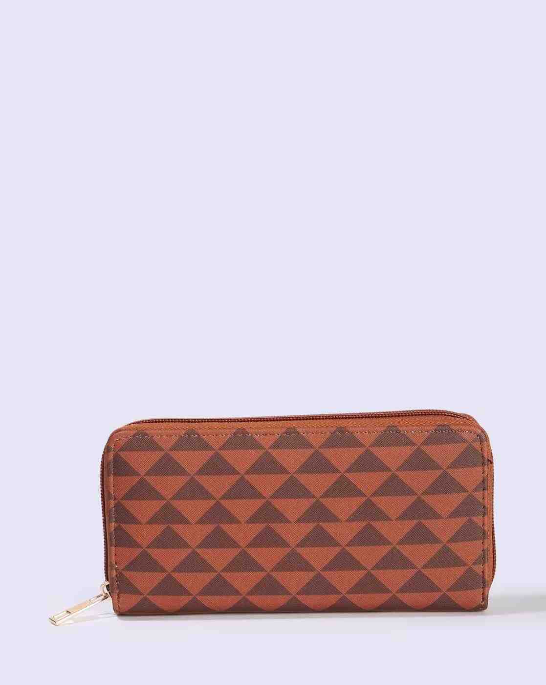 FIG | Women Geometric Print Zip-Around Wallet|0