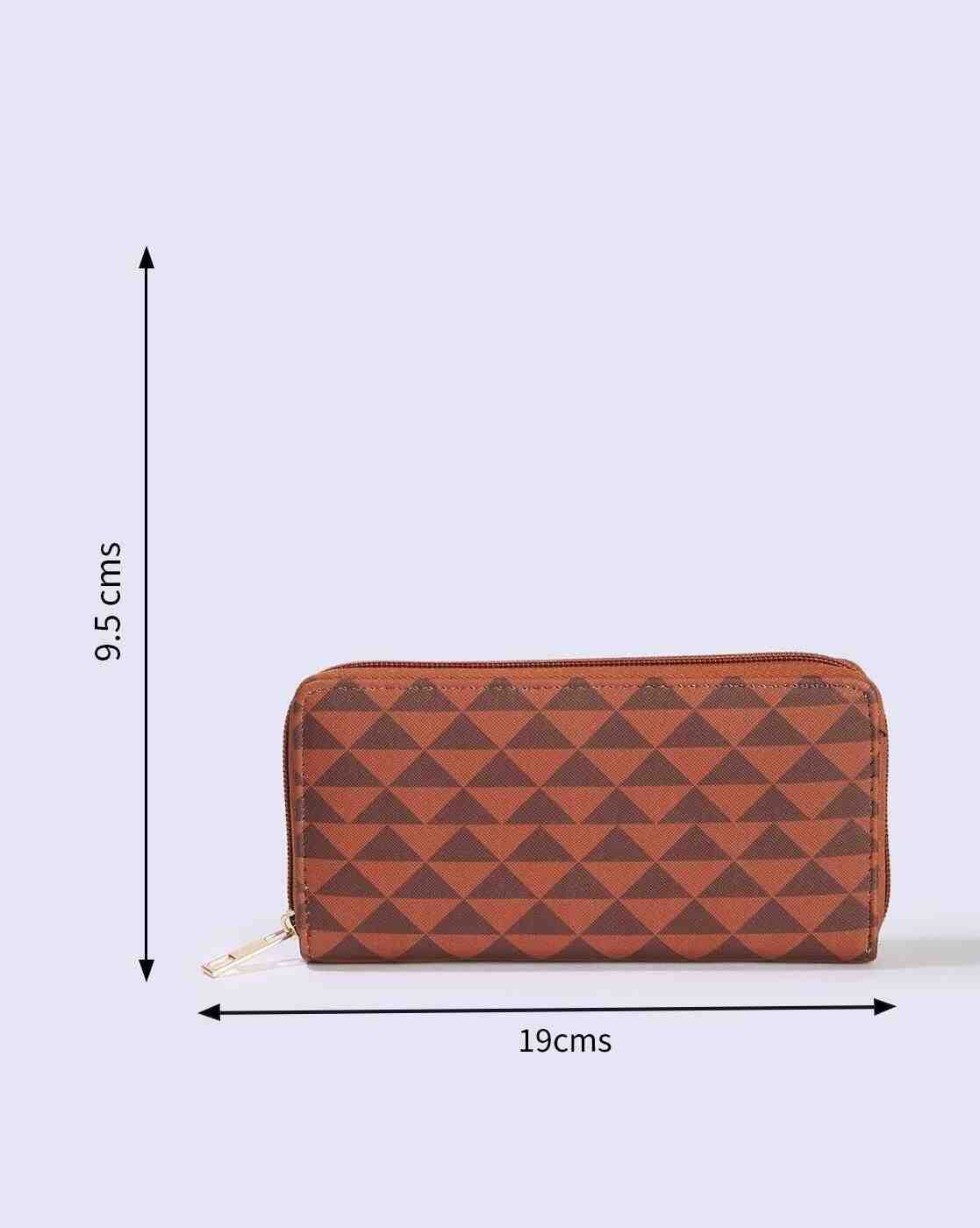 FIG | Women Geometric Print Zip-Around Wallet|1