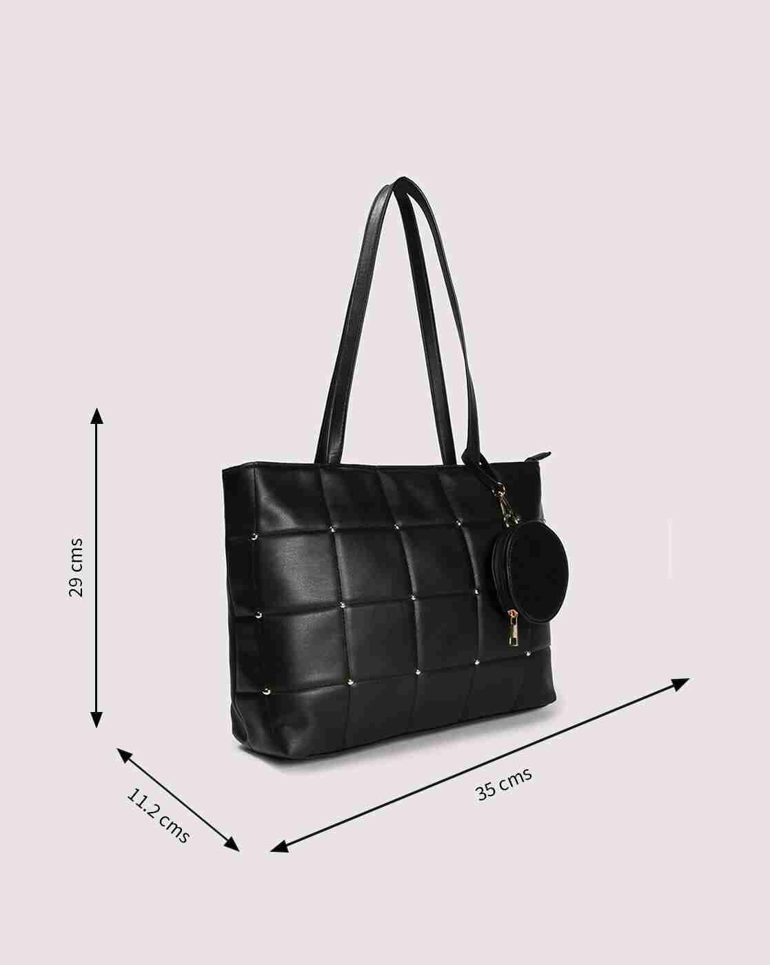 FIG | Women Quilted with Rivet Detail Tote Bag|2
