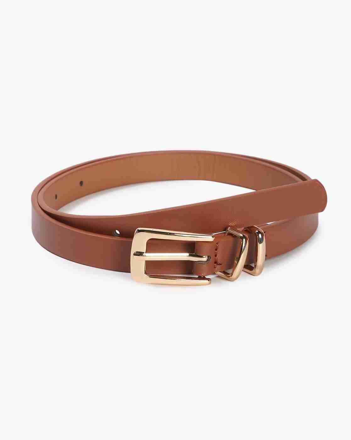FIG | Women Skinny Belt with Buckle Closure|0