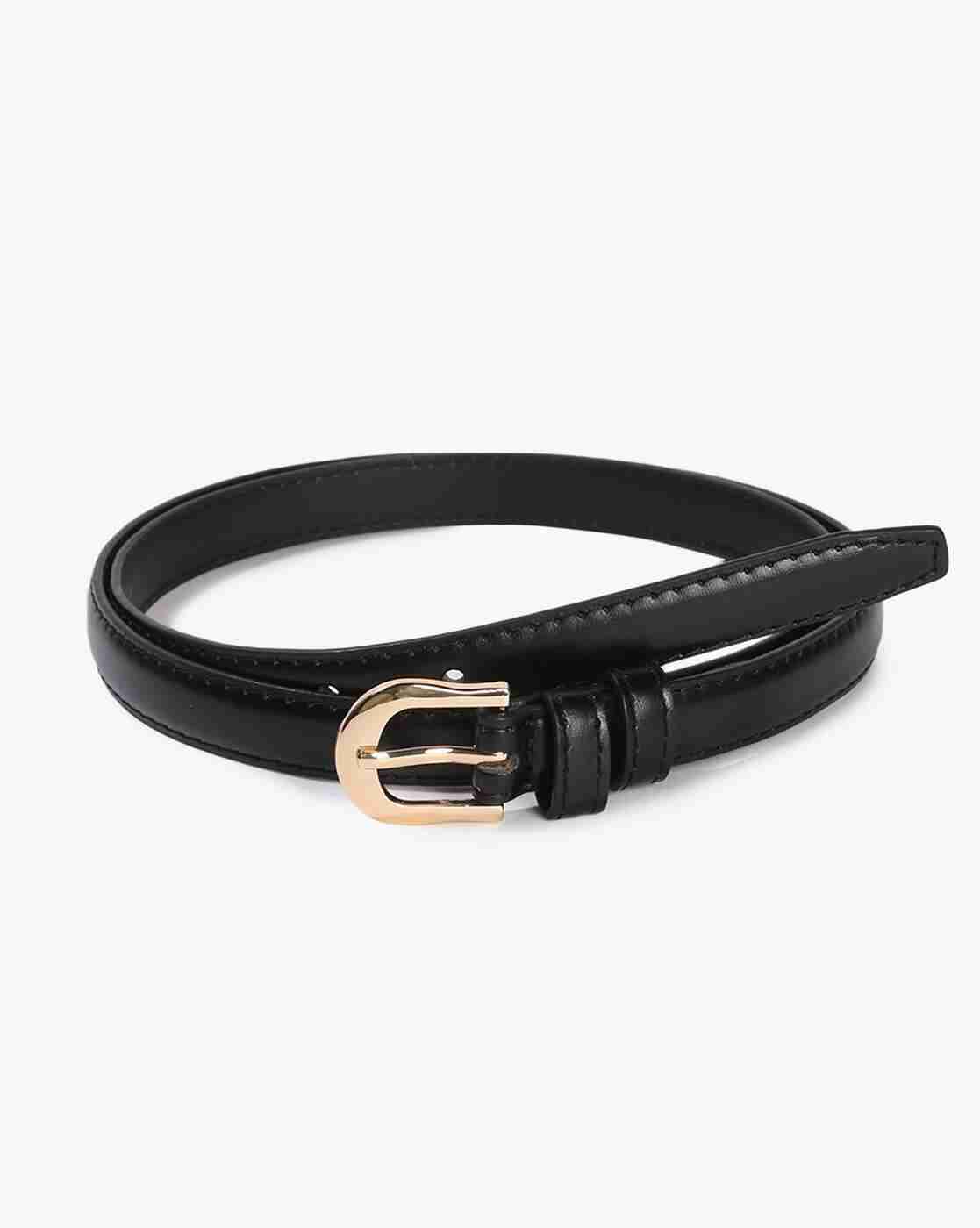 FIG | Women Skinny Belt with Buckle Closure|0
