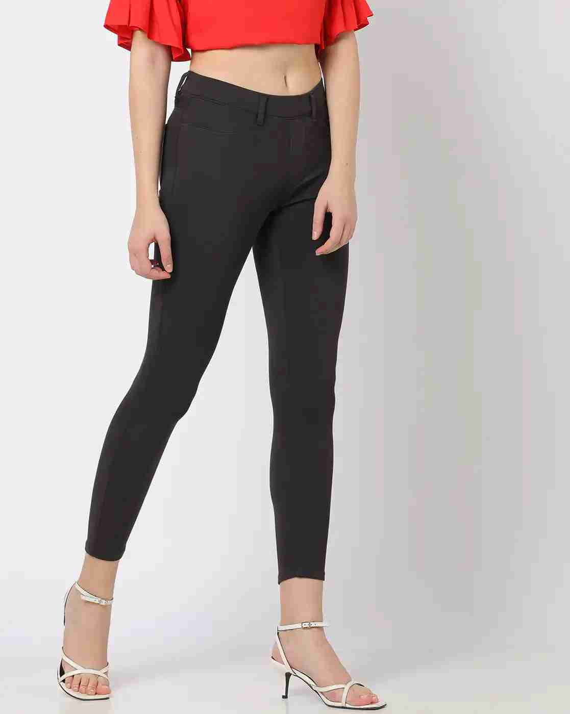 Flat-Front Skinny Pants