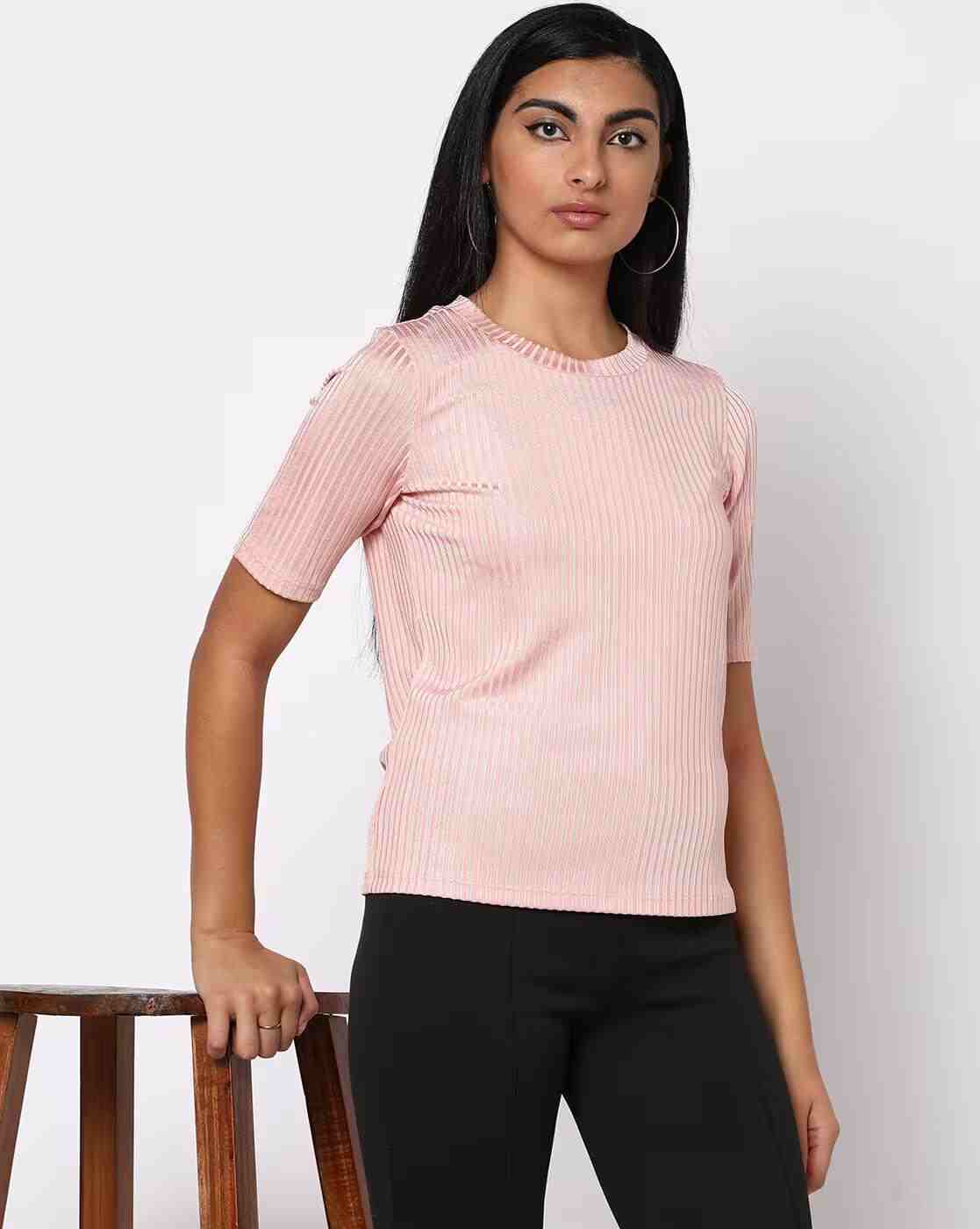 FIG | Ribbed Crew-Neck T-Shirt|0