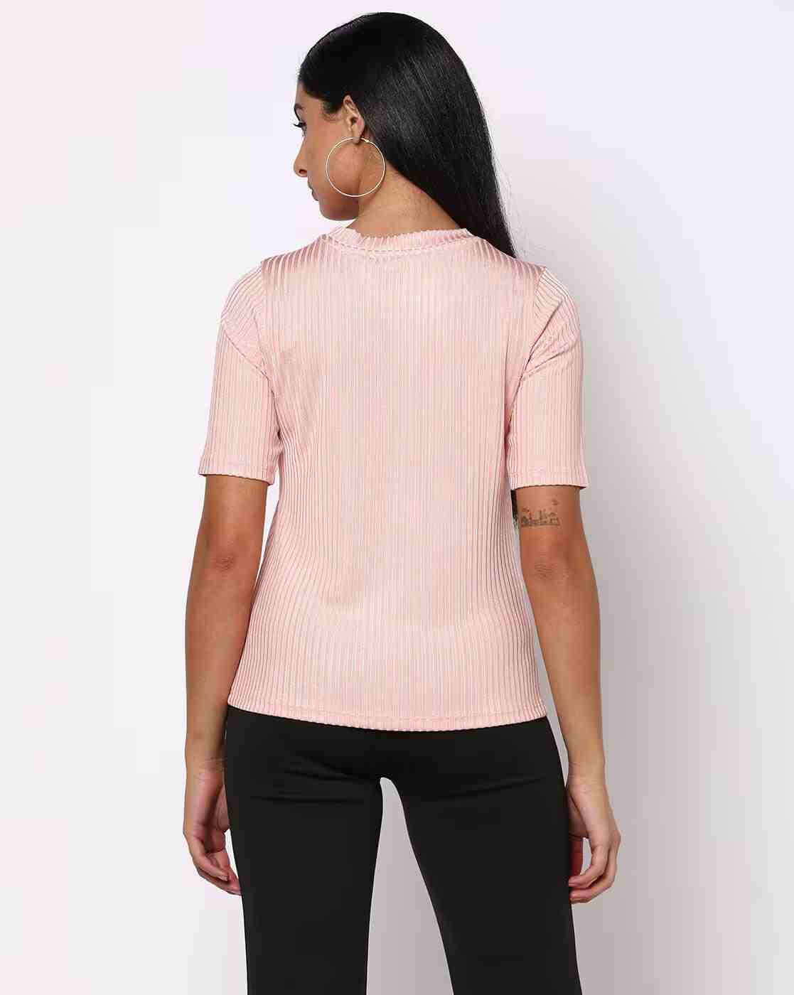 FIG | Ribbed Crew-Neck T-Shirt|2