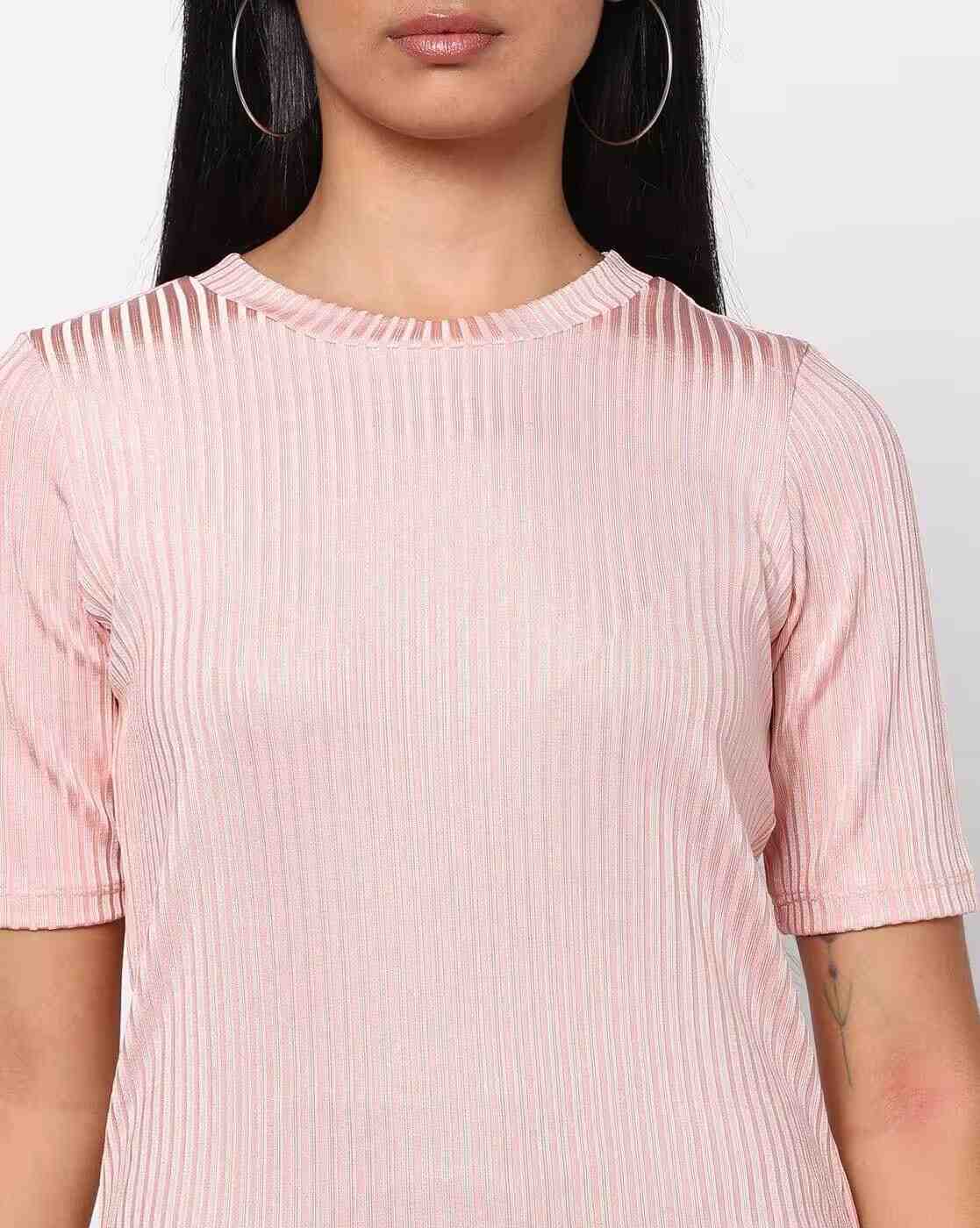 FIG | Ribbed Crew-Neck T-Shirt|3