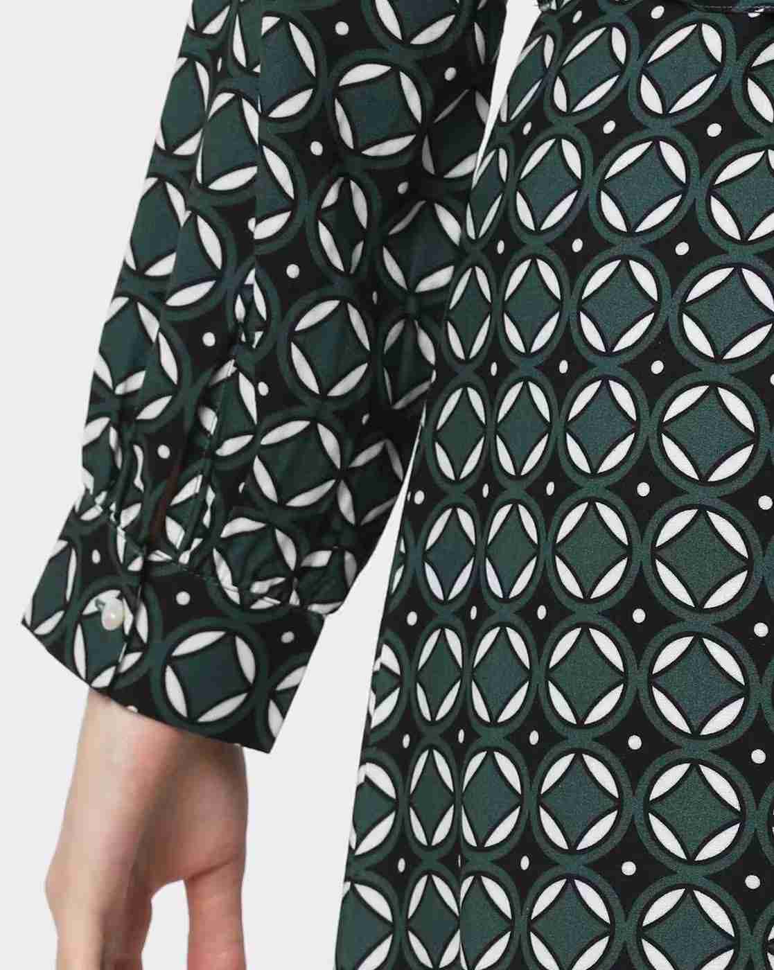 Women Geometric Print A-Line Dress