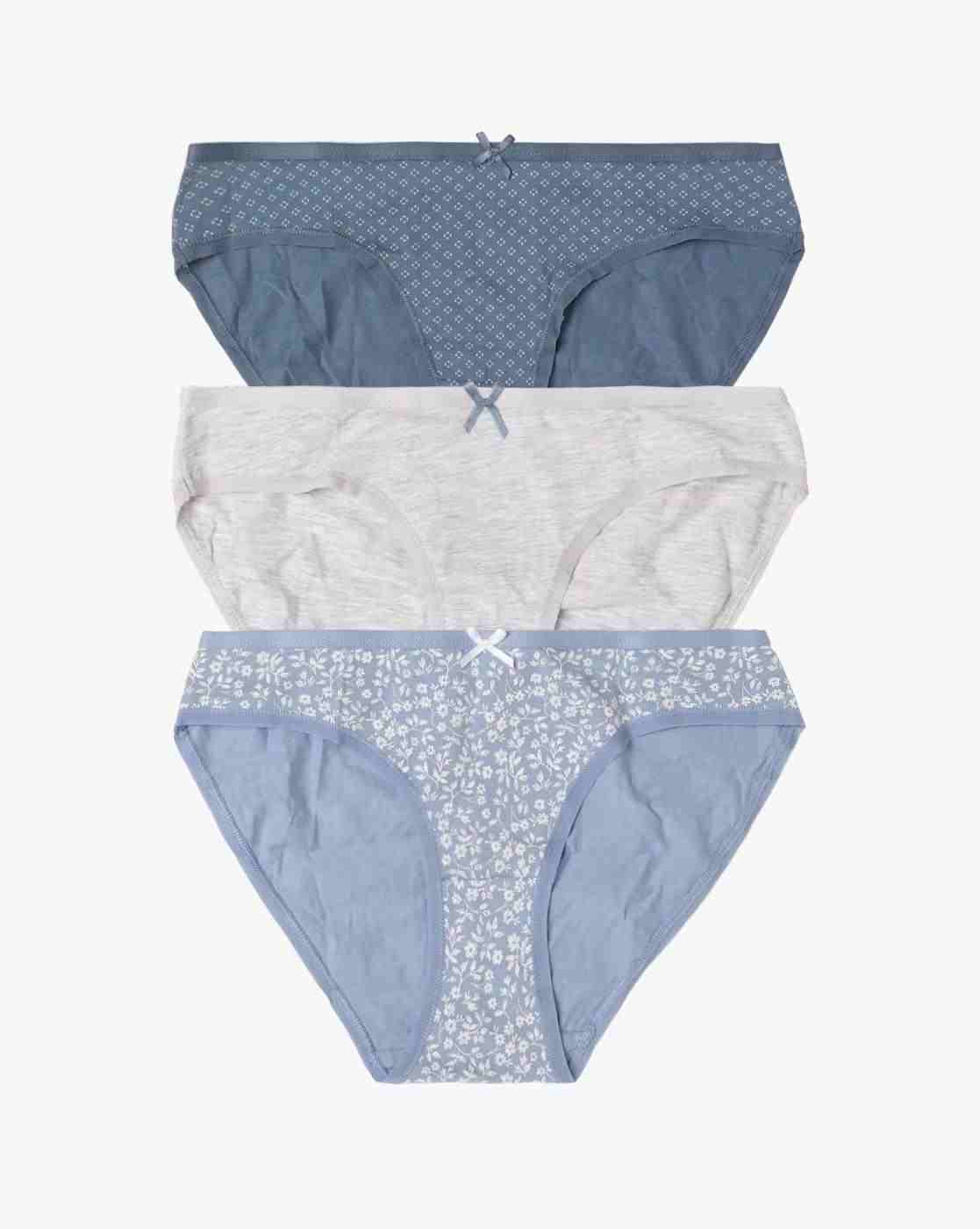 Pack of 3 Women Printed Cotton Bikini Briefs