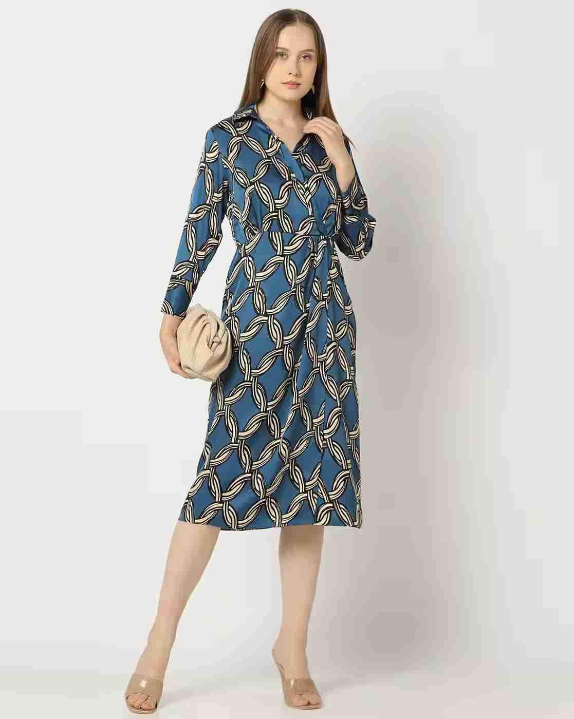 FIG | Women Printed Sheath Dress|0
