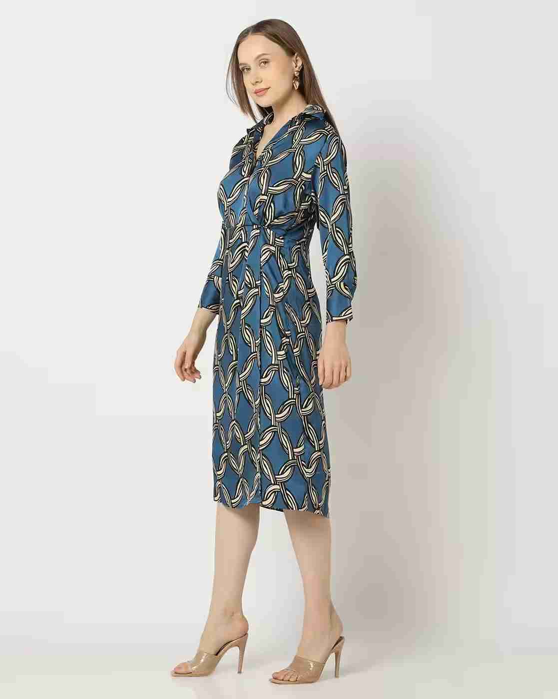 FIG | Women Printed Sheath Dress|1