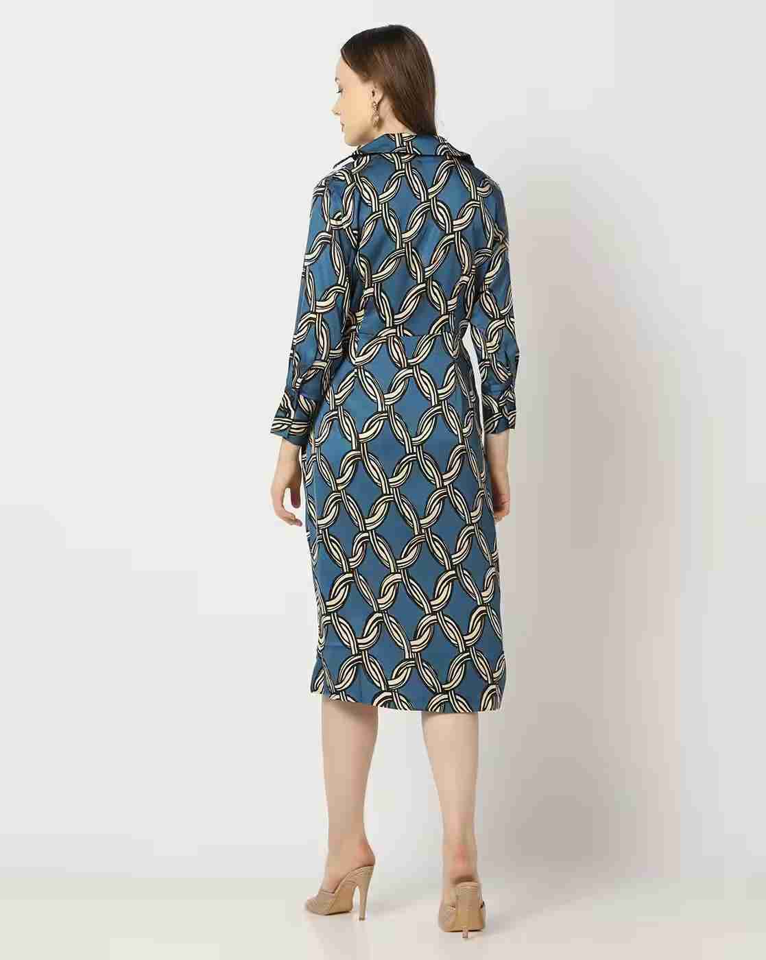 FIG | Women Printed Sheath Dress|2