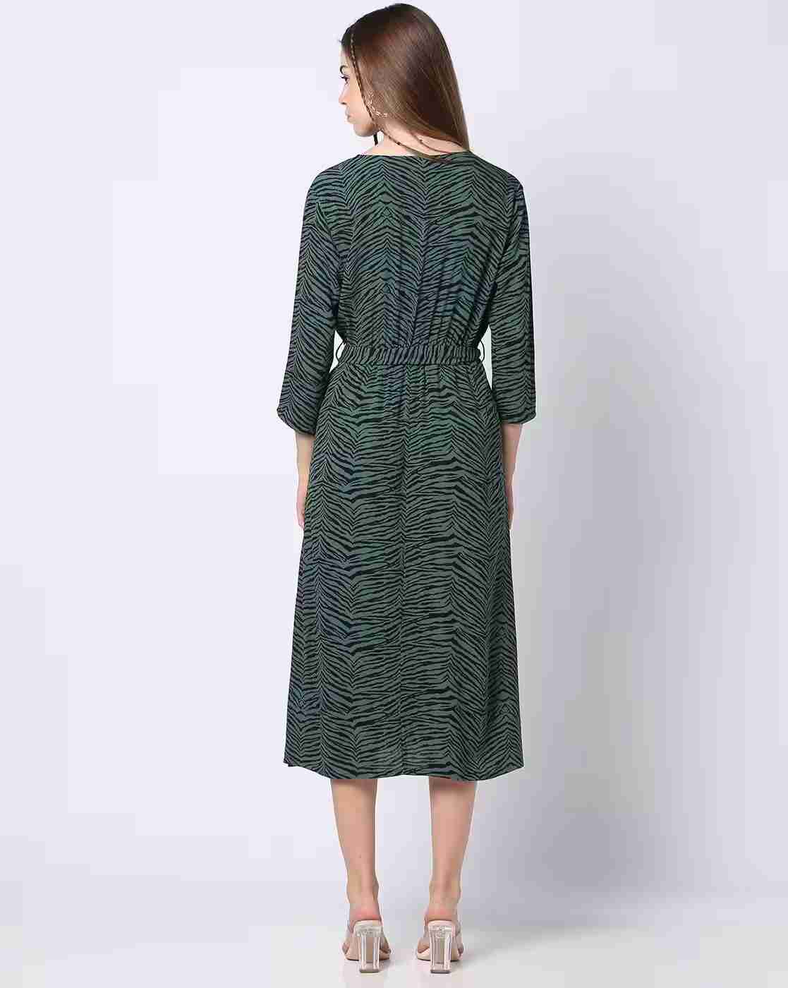 FIG | Women Animal Print A-Line Dress|2