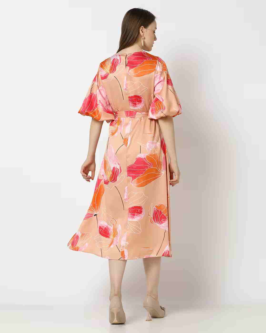 FIG | Women Printed Relaxed Fit A-Line Dress|2