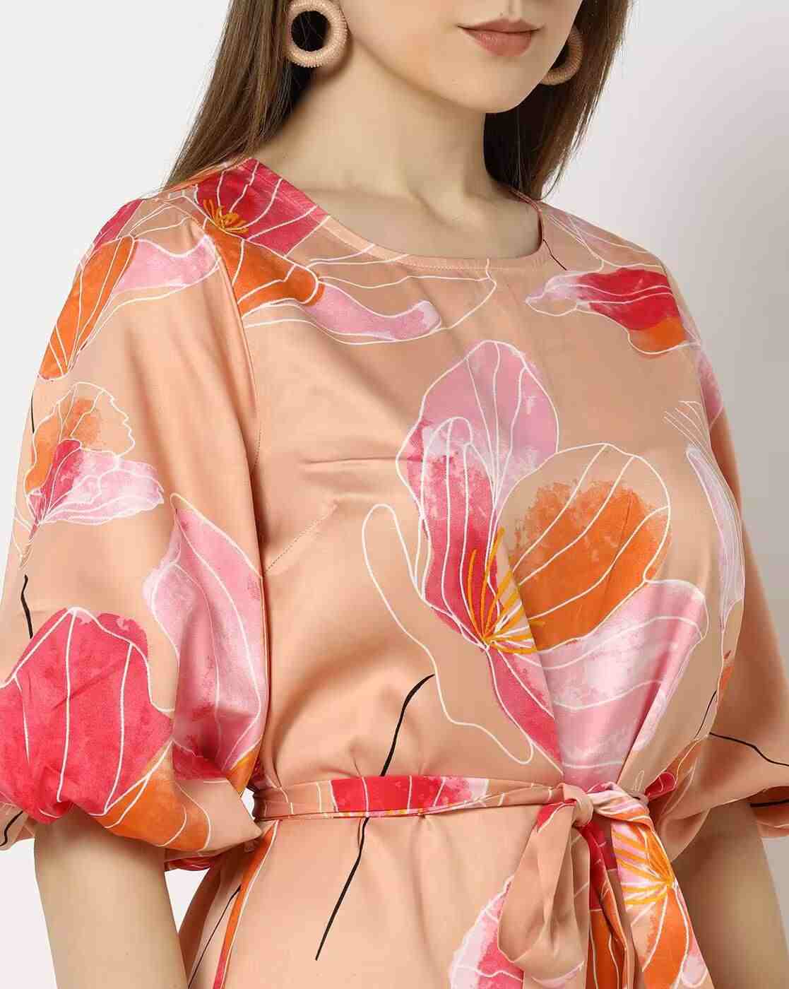 FIG | Women Printed Relaxed Fit A-Line Dress|3