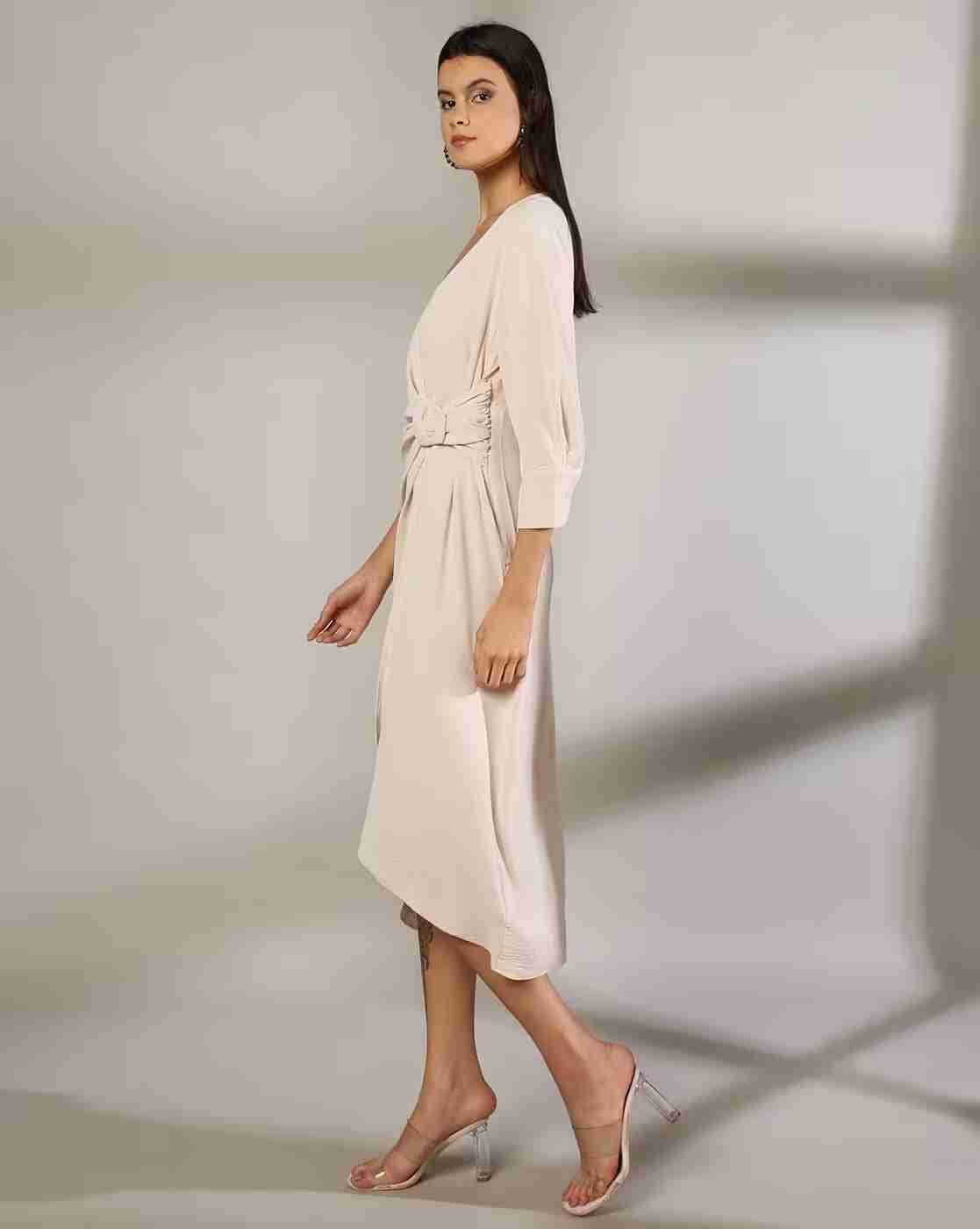 FIG | Women V-Neck A-Line Dress|1