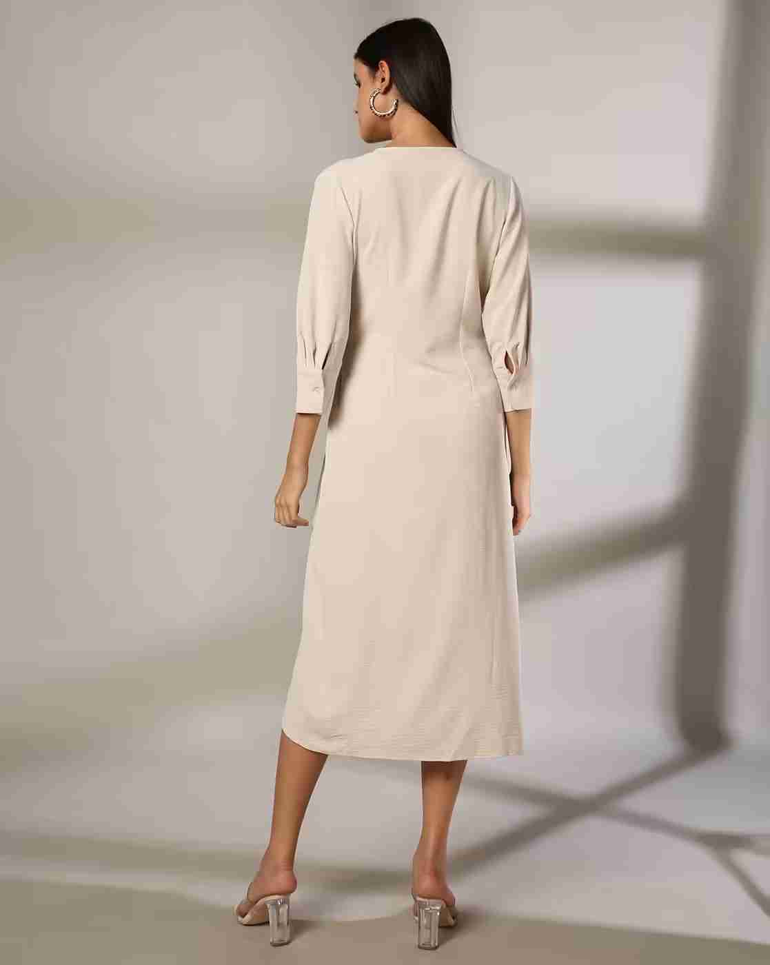 FIG | Women V-Neck A-Line Dress|2