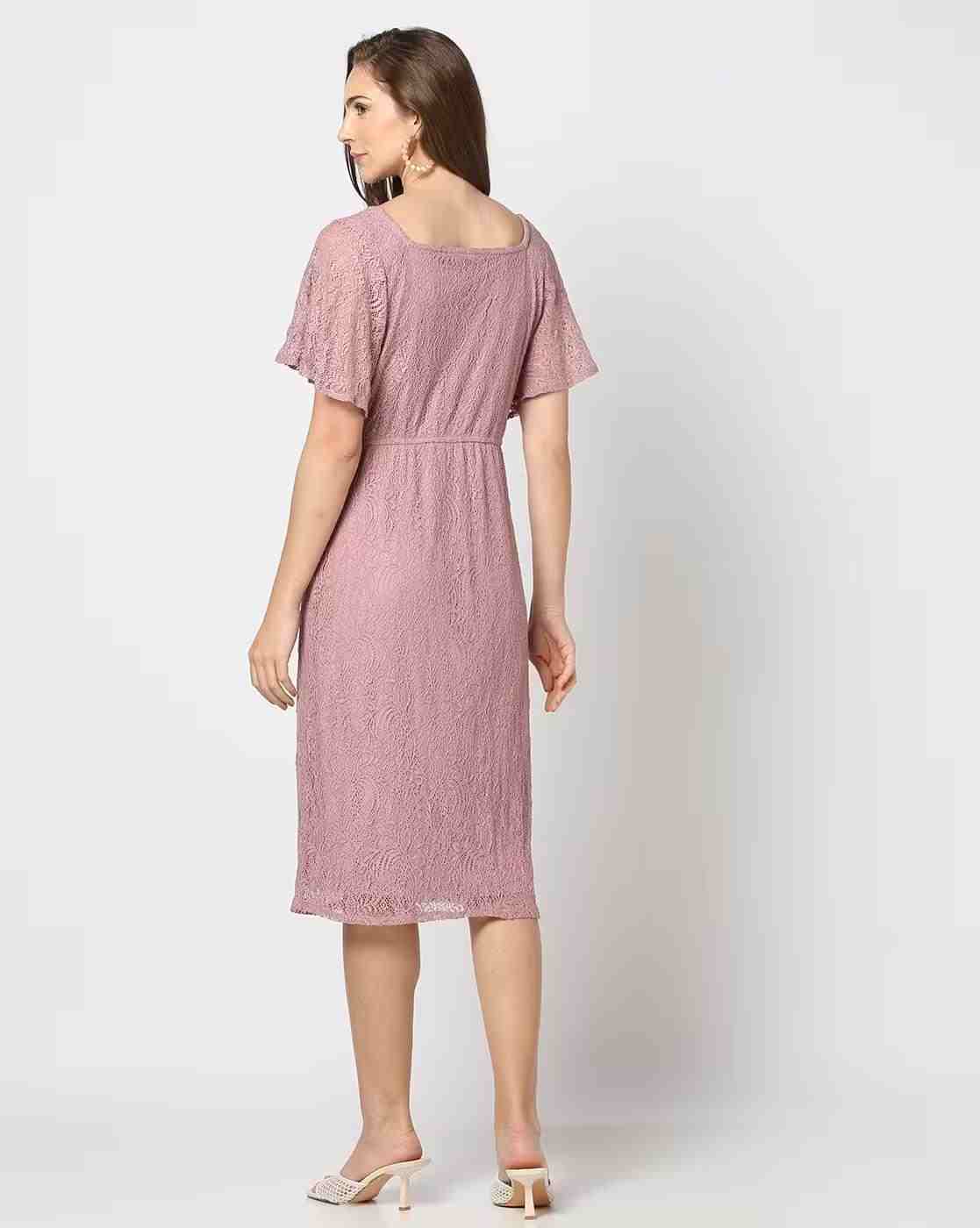 FIG | Women Lace A-Line Dress|2