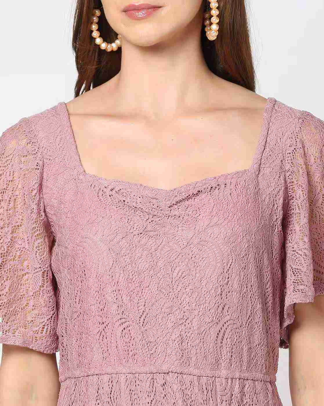 FIG | Women Lace A-Line Dress|3