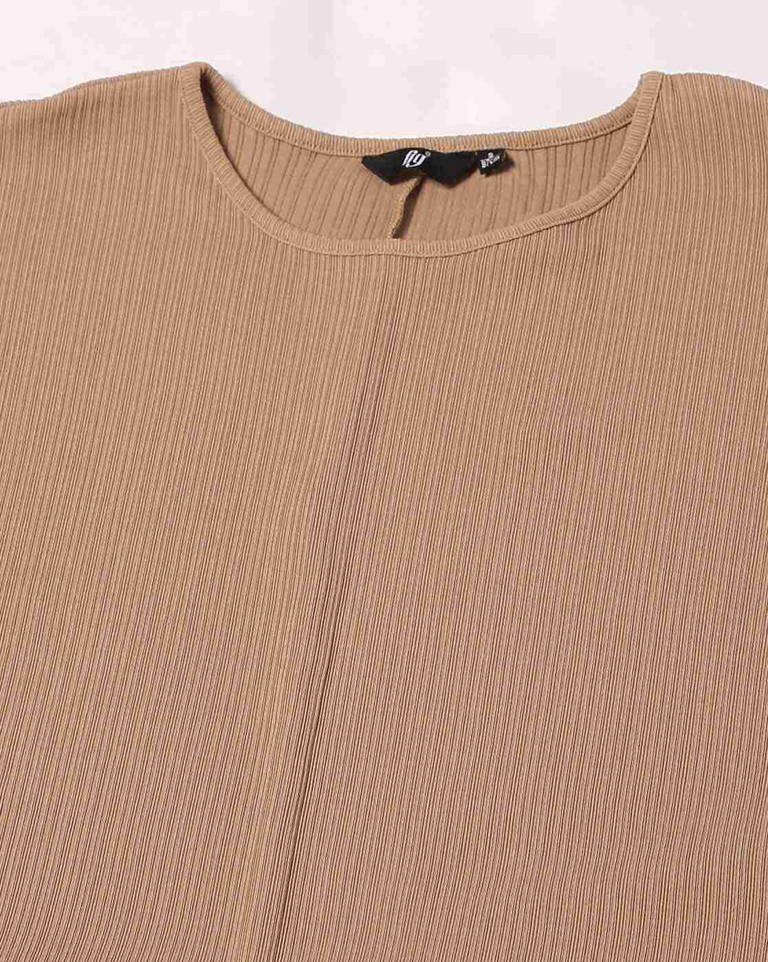FIG | Women Ribbed Relaxed Fit Boat-Neck Sweatshirt|5