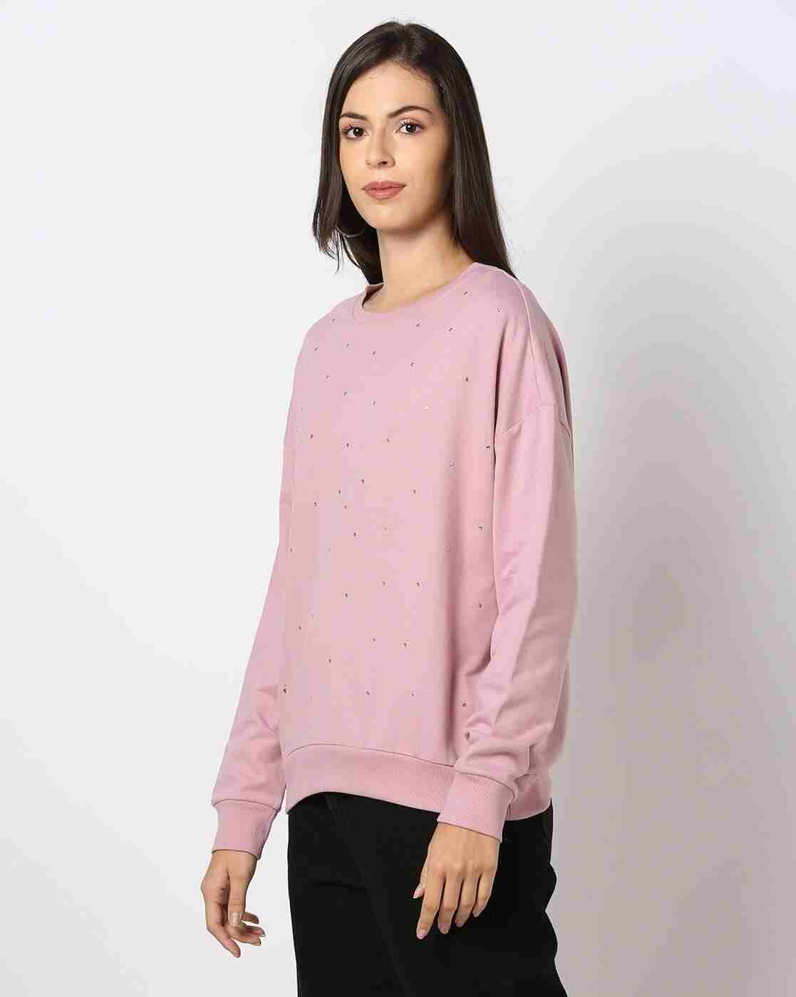 FIG | Women Embellished Regular Fit Sweatshirt|1