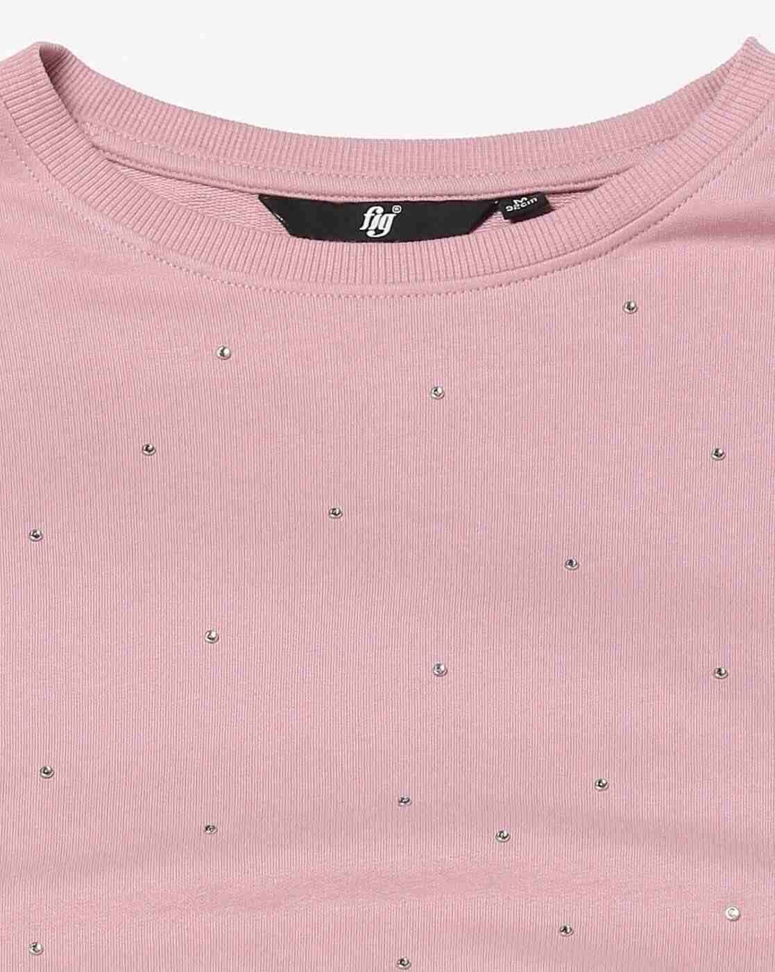 FIG | Women Embellished Regular Fit Sweatshirt|4