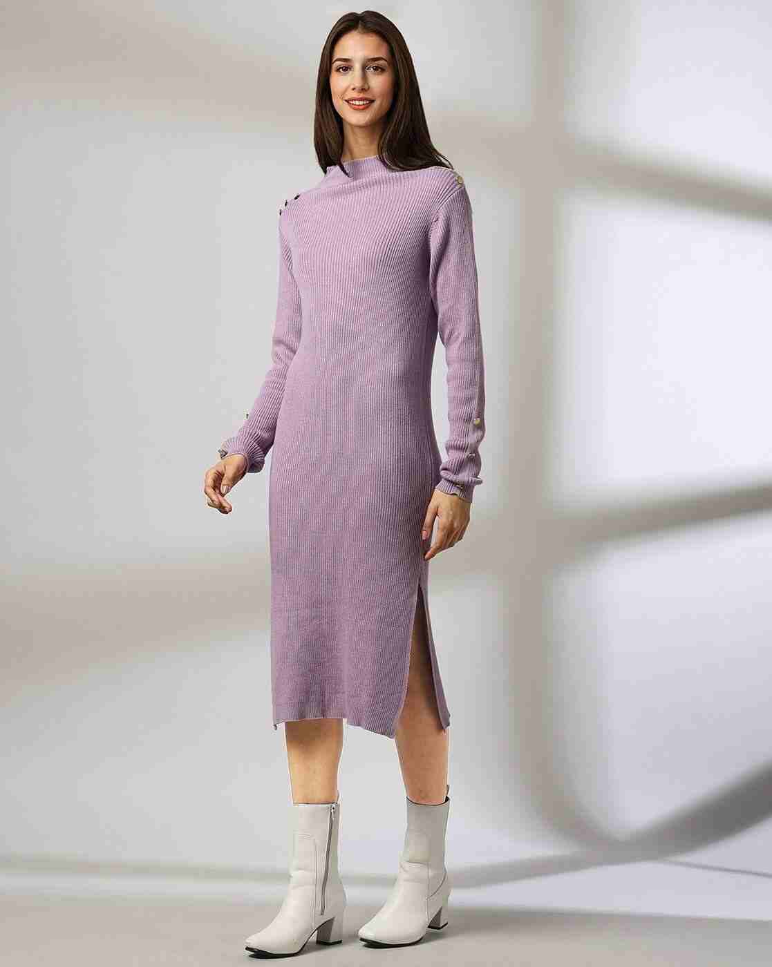 FIG | Women Ribbed Sweater Dress|0