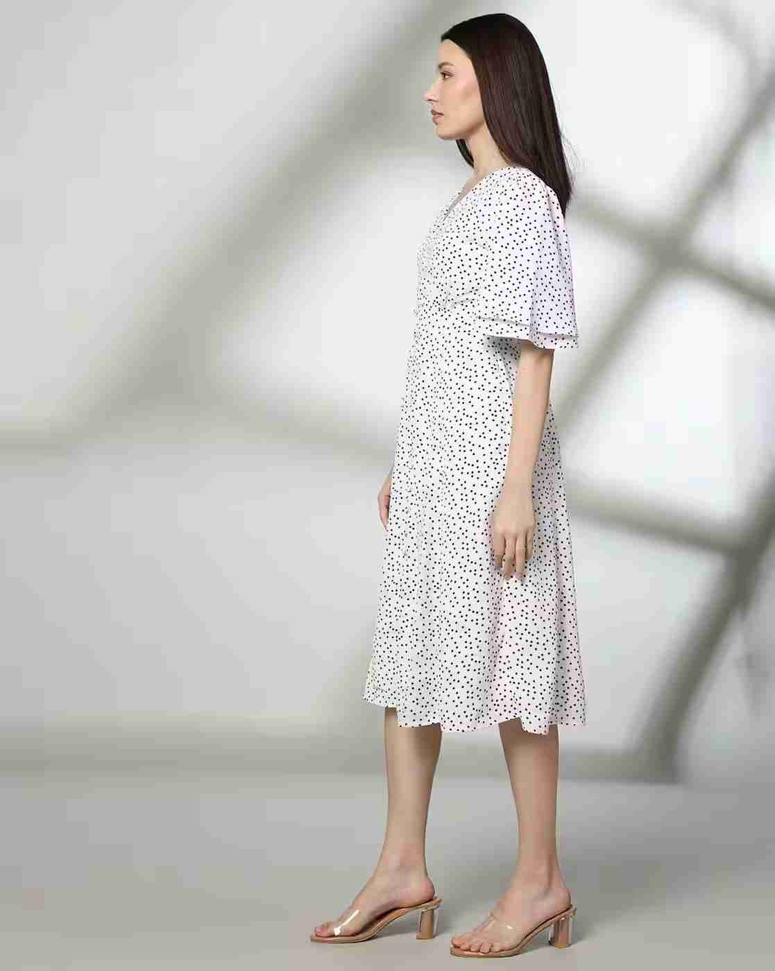 FIG | Women Polka-Dot Print A-Line Dress|1