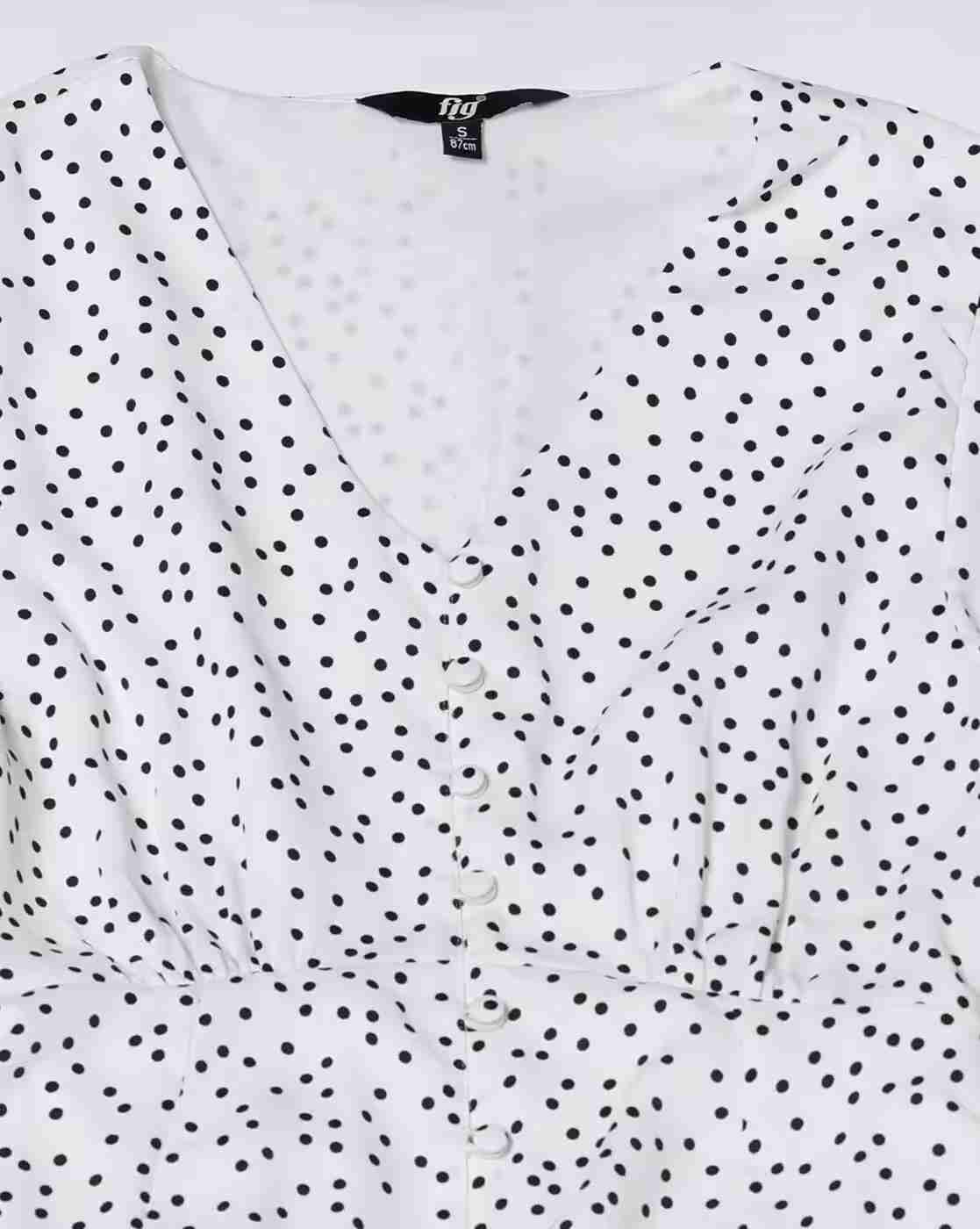 FIG | Women Polka-Dot Print A-Line Dress|4