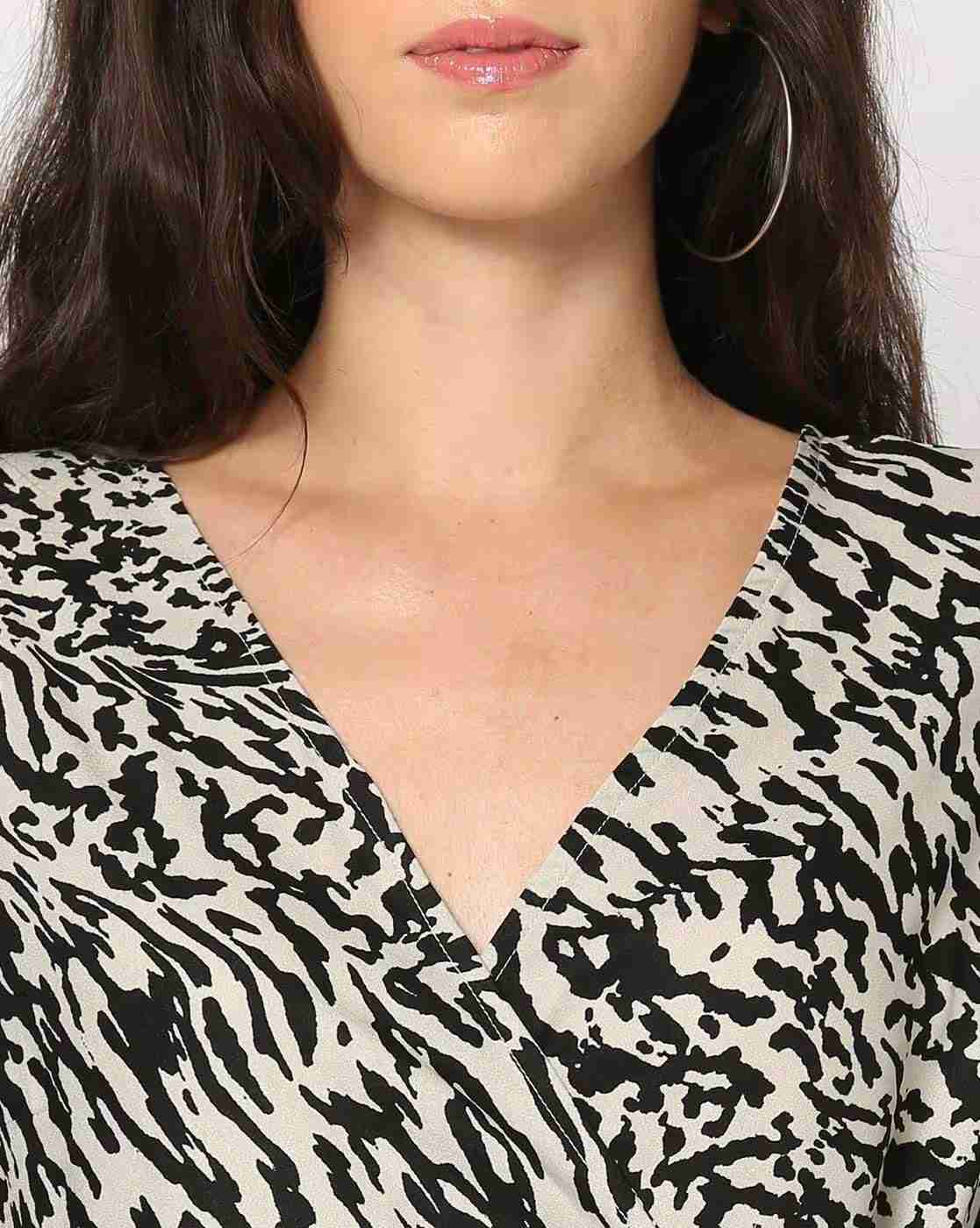 FIG | Women Animal Print Wrap Dress|3