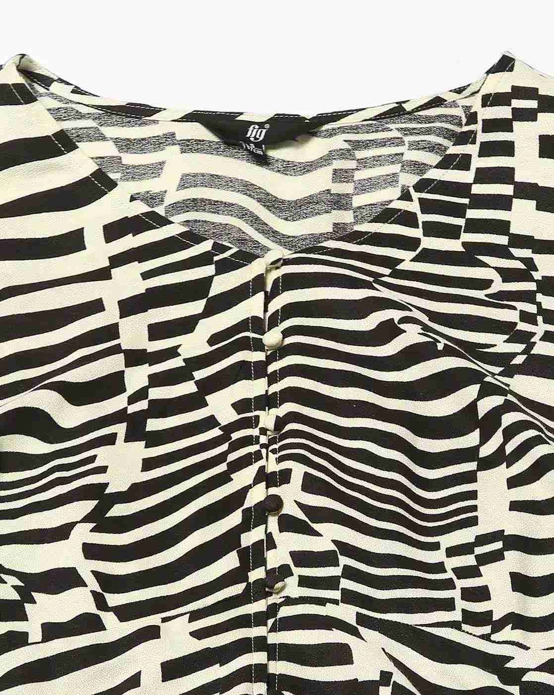 FIG | Women Printed Fit & Flared Dress|4