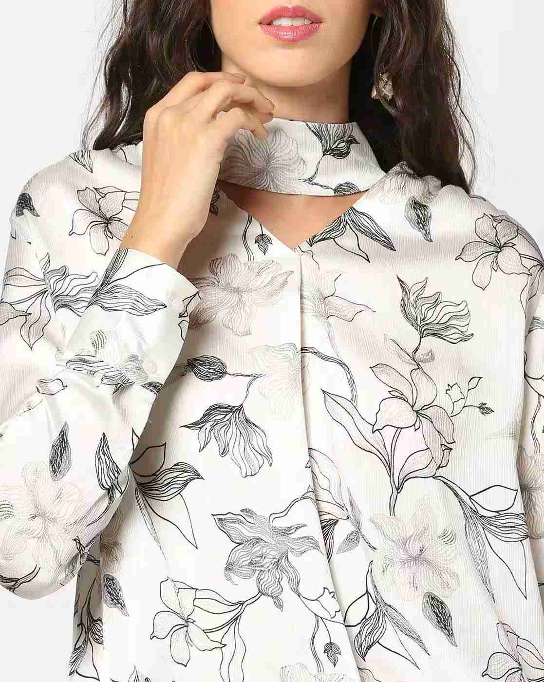 FIG | Women Floral Print Regular Fit Top|3