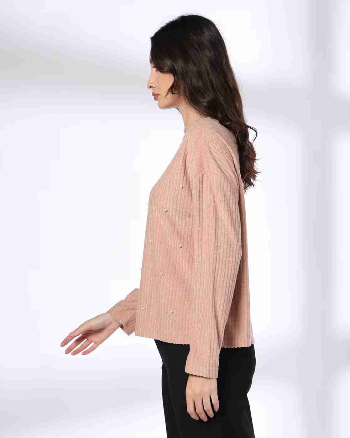 FIG | Women Pearl Embellished Relaxed Fit Top|1