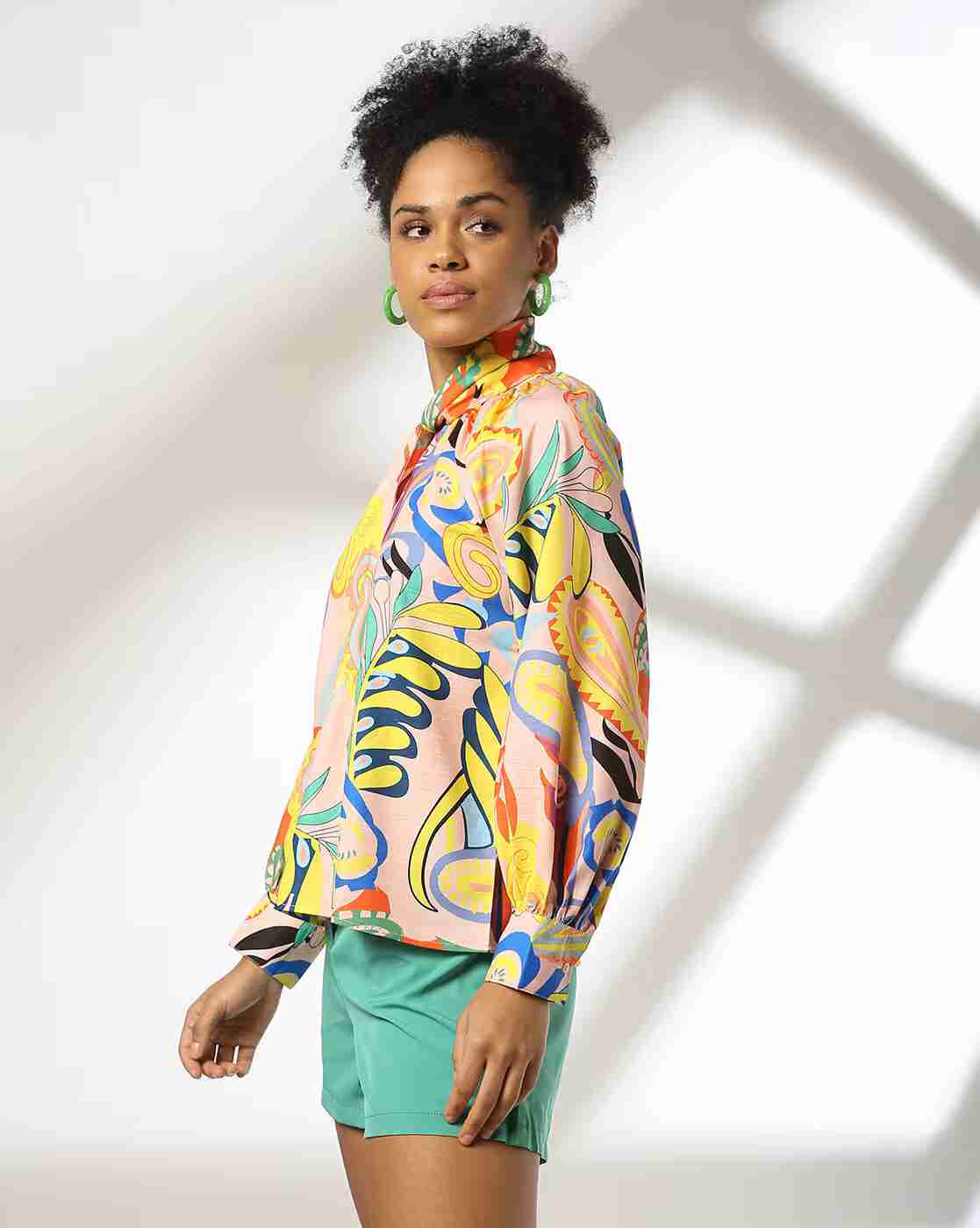 FIG | Women Paisley Print Regular Fit Top|1