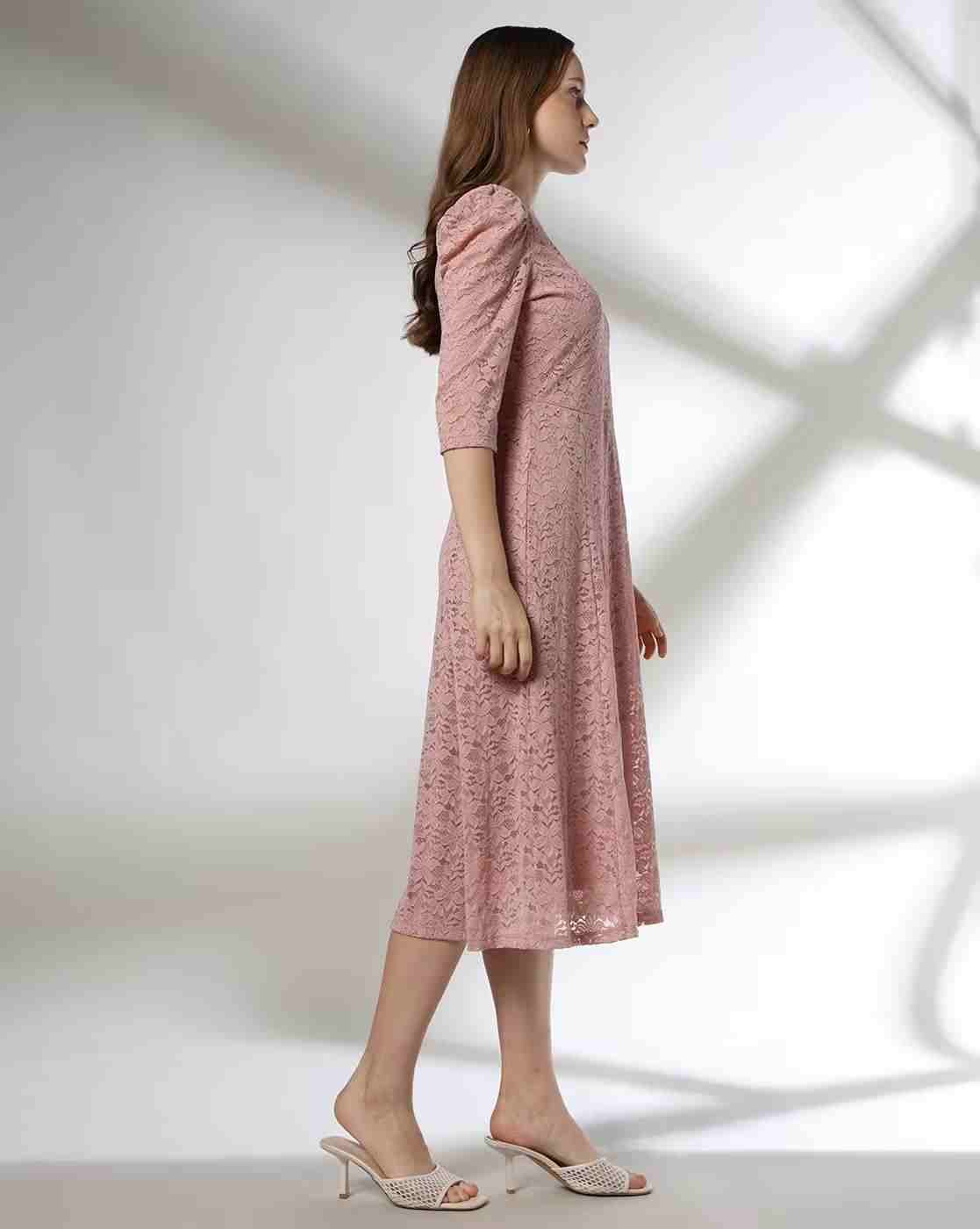 FIG | Women Lace Fit & Flare Dress|1