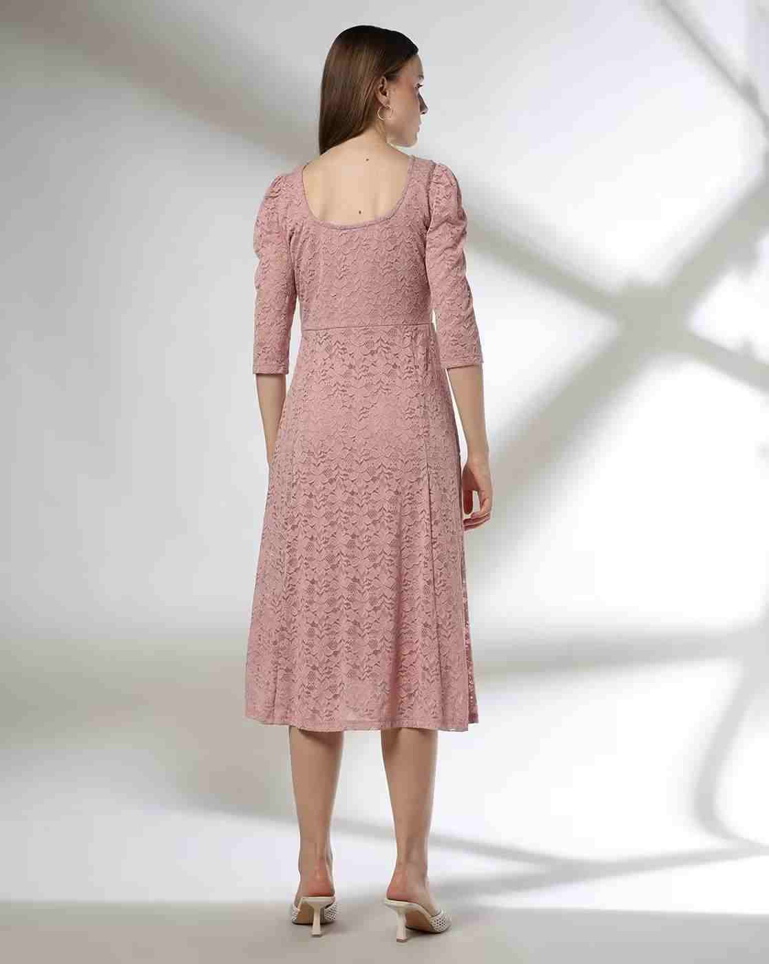 FIG | Women Lace Fit & Flare Dress|2