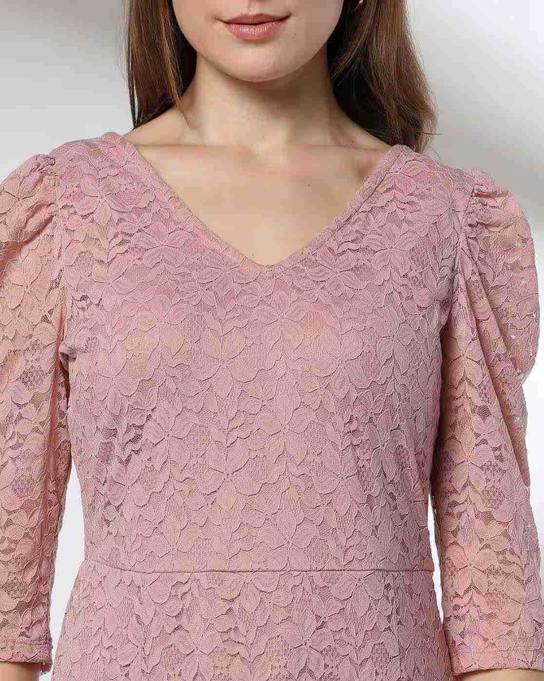 FIG | Women Lace Fit & Flare Dress|3