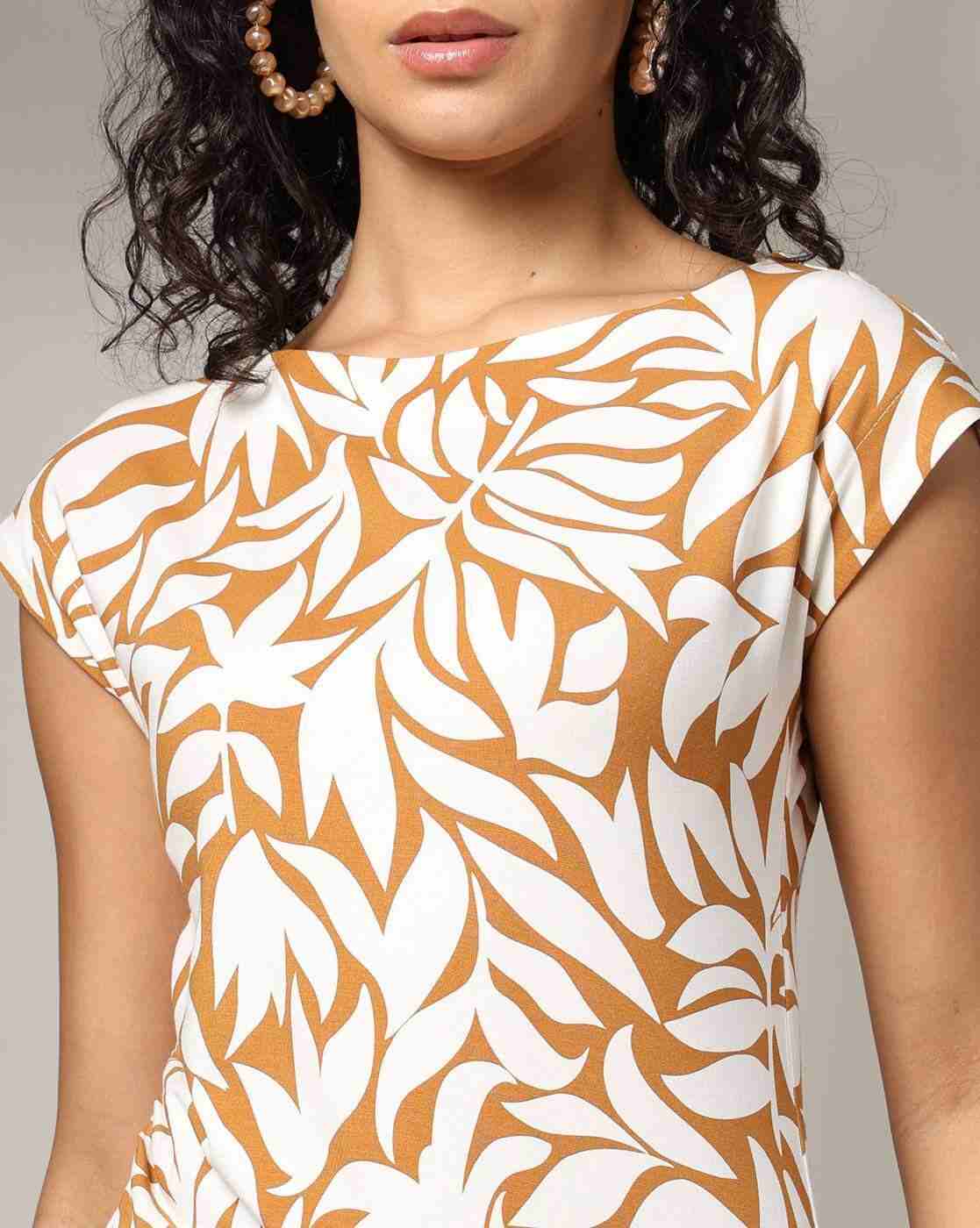 FIG | Women Printed Relaxed Fit T-Shirt|4