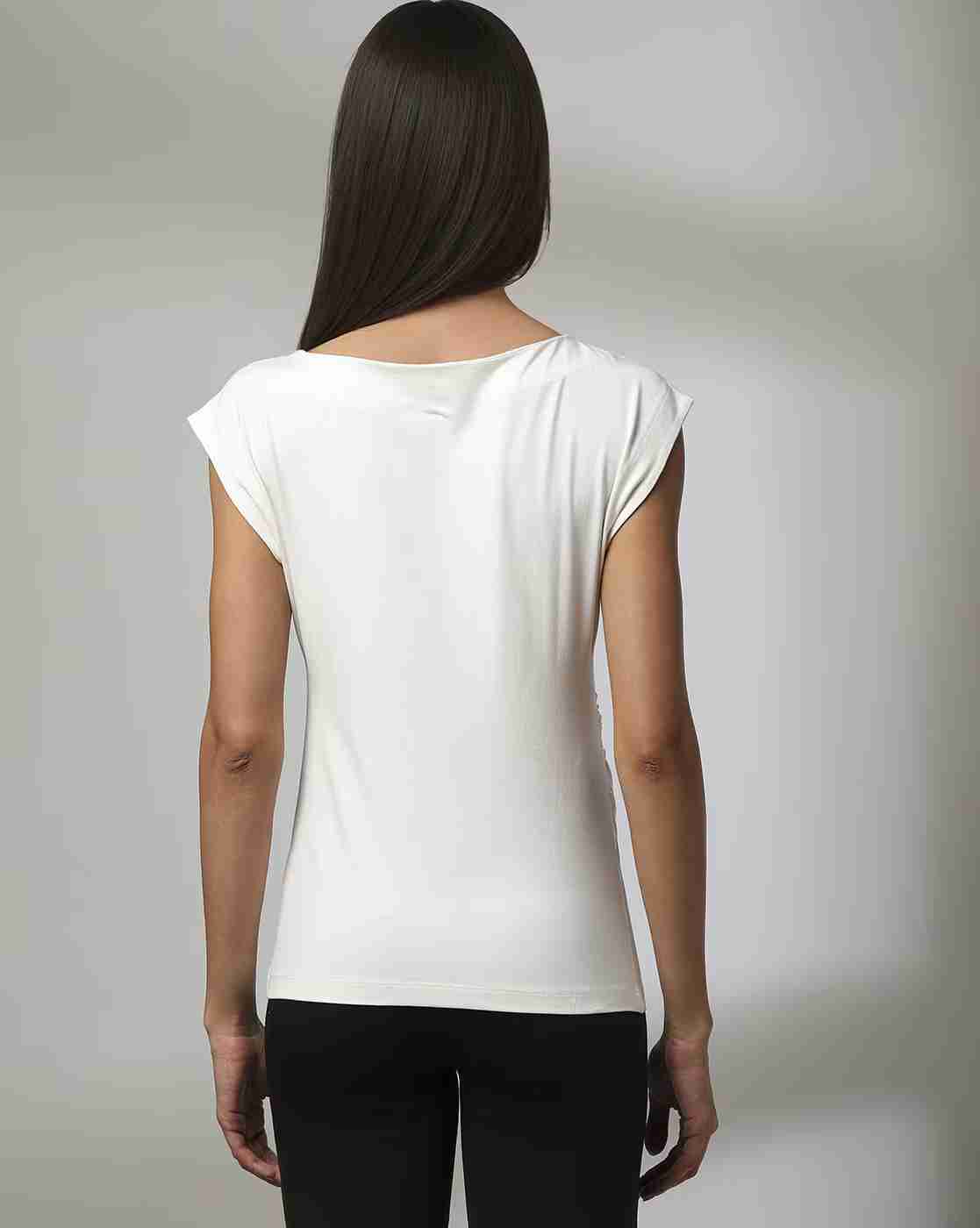 FIG | Women Relaxed Fit Boat-Neck T-Shirt|3