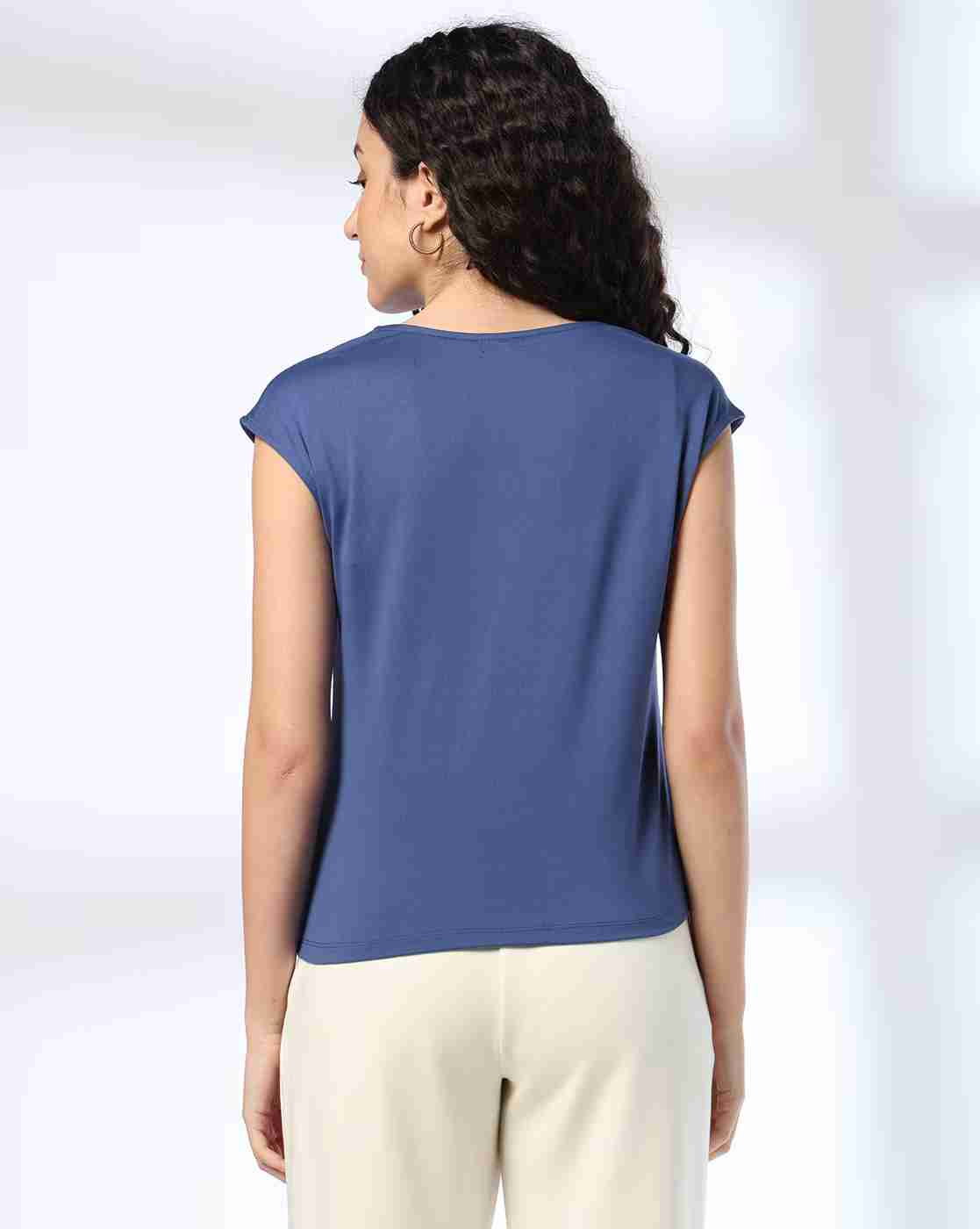 FIG | Women Slim Fit Square-Neck Top|2