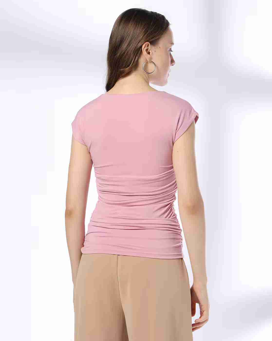 FIG | Women Bodycon Ruched Slim Fit Top|3