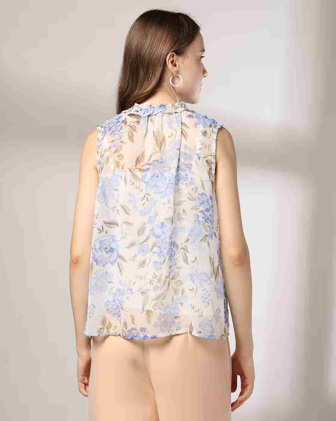FIG | Women Floral Print Top with Camisole|2