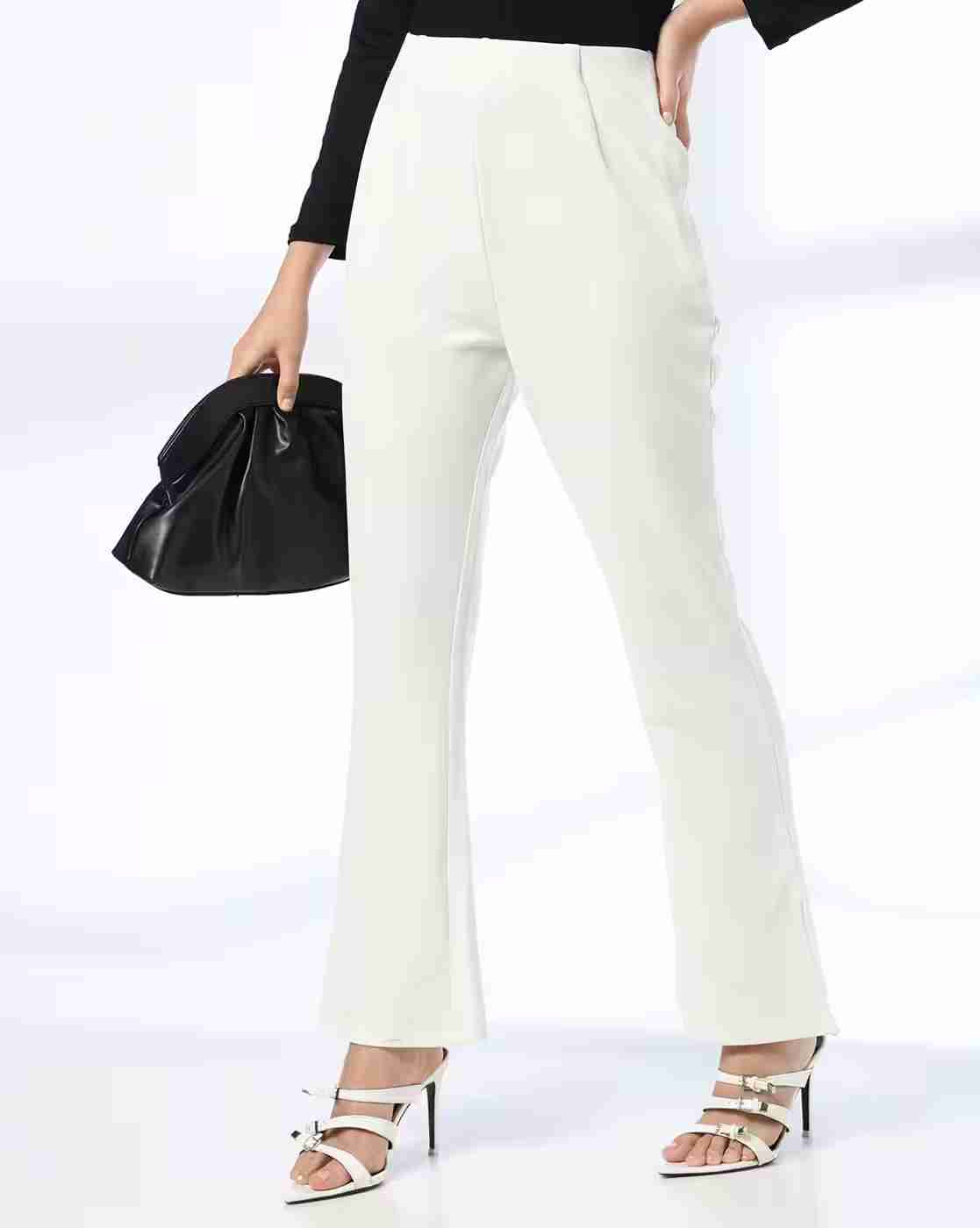 FIG | Women Slim Fit Pleat-Front Trousers|0