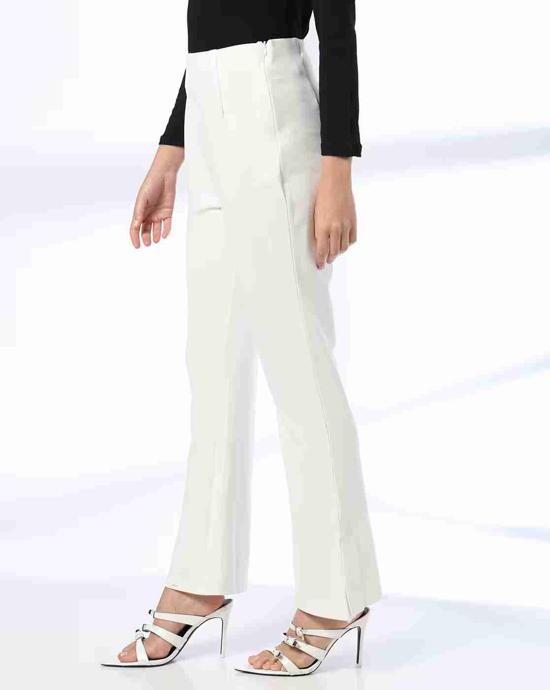 FIG | Women Slim Fit Pleat-Front Trousers|1