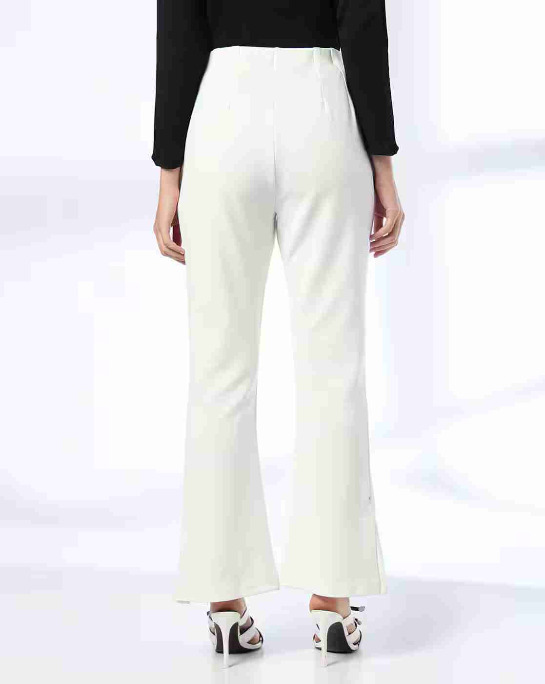 FIG | Women Slim Fit Pleat-Front Trousers|2