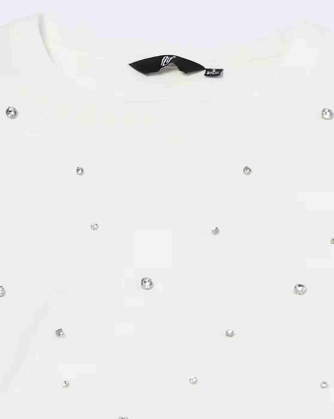 FIG | Women Rhinestone Embellished Boxy Fit Top|4