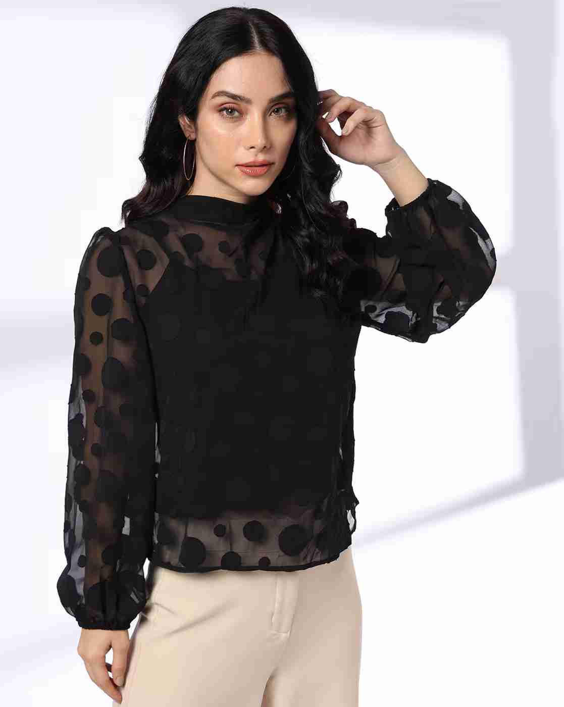 FIG | Women Relaxed Fit Top with Camisole|0