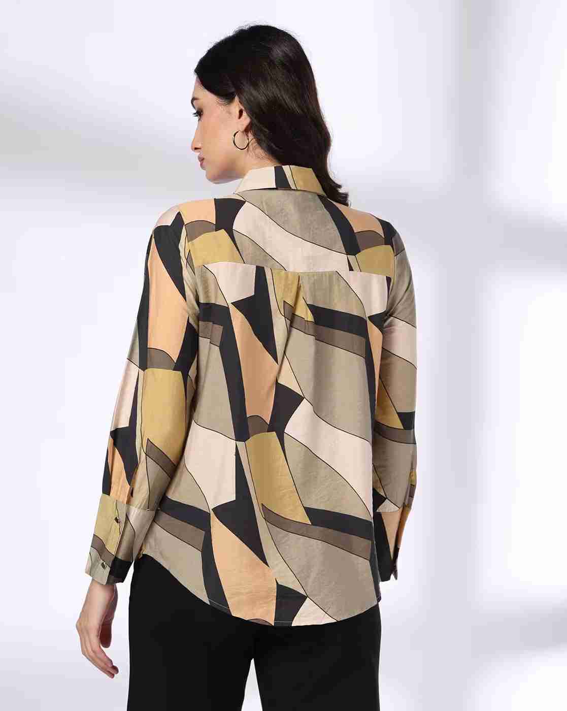FIG | Women Printed Relaxed Fit Shirt|2