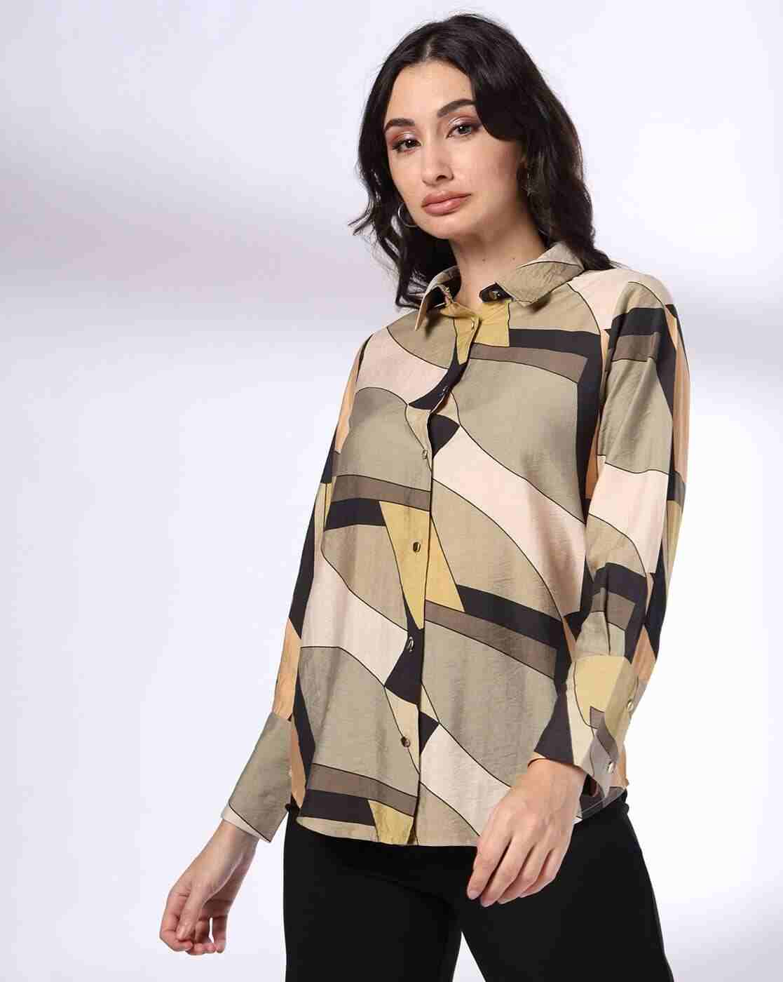 FIG | Women Printed Relaxed Fit Shirt|3