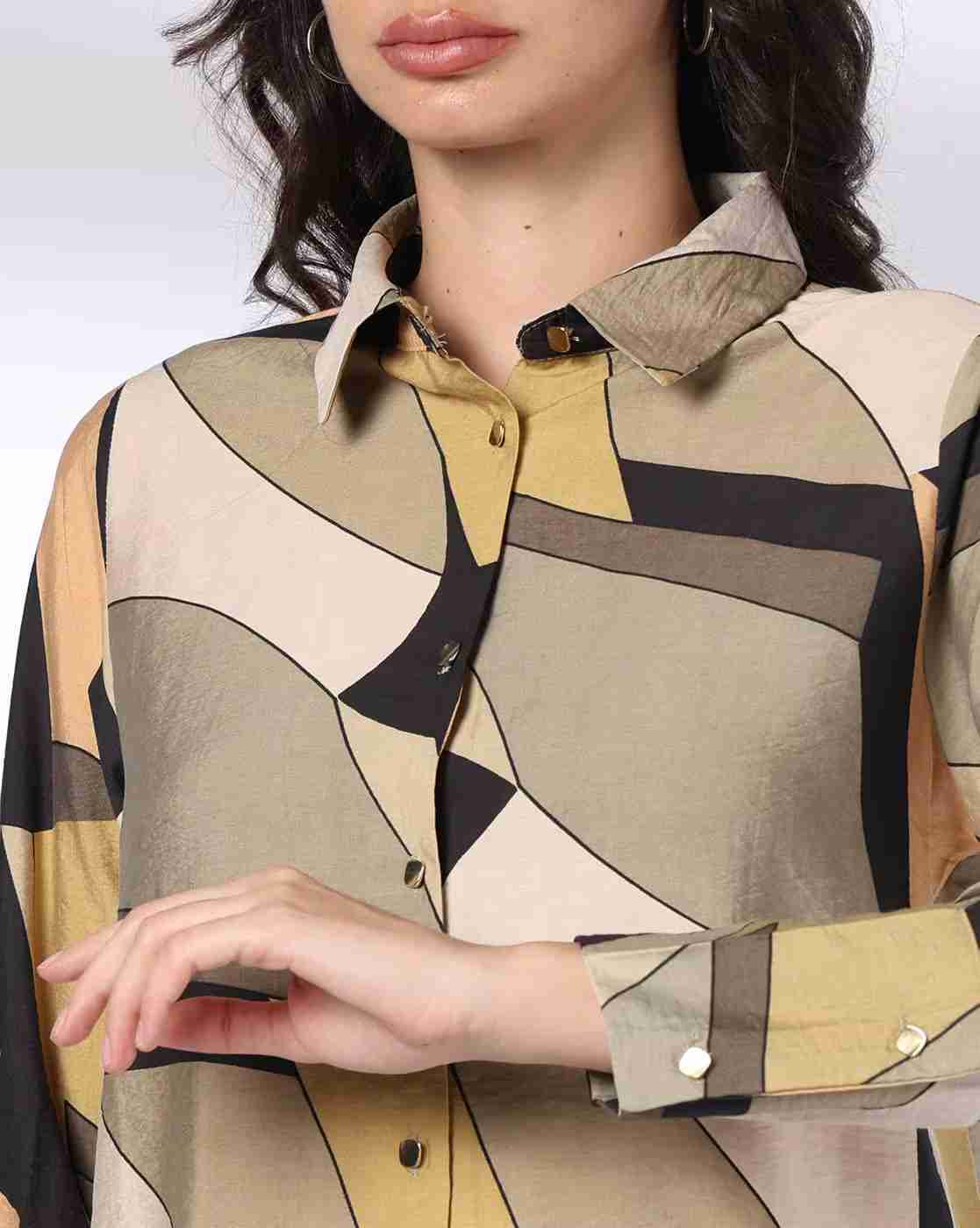 FIG | Women Printed Relaxed Fit Shirt|4